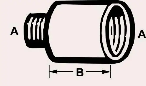 Cornat Hahnverlängerung messing 3/8" Länge: 15 mm