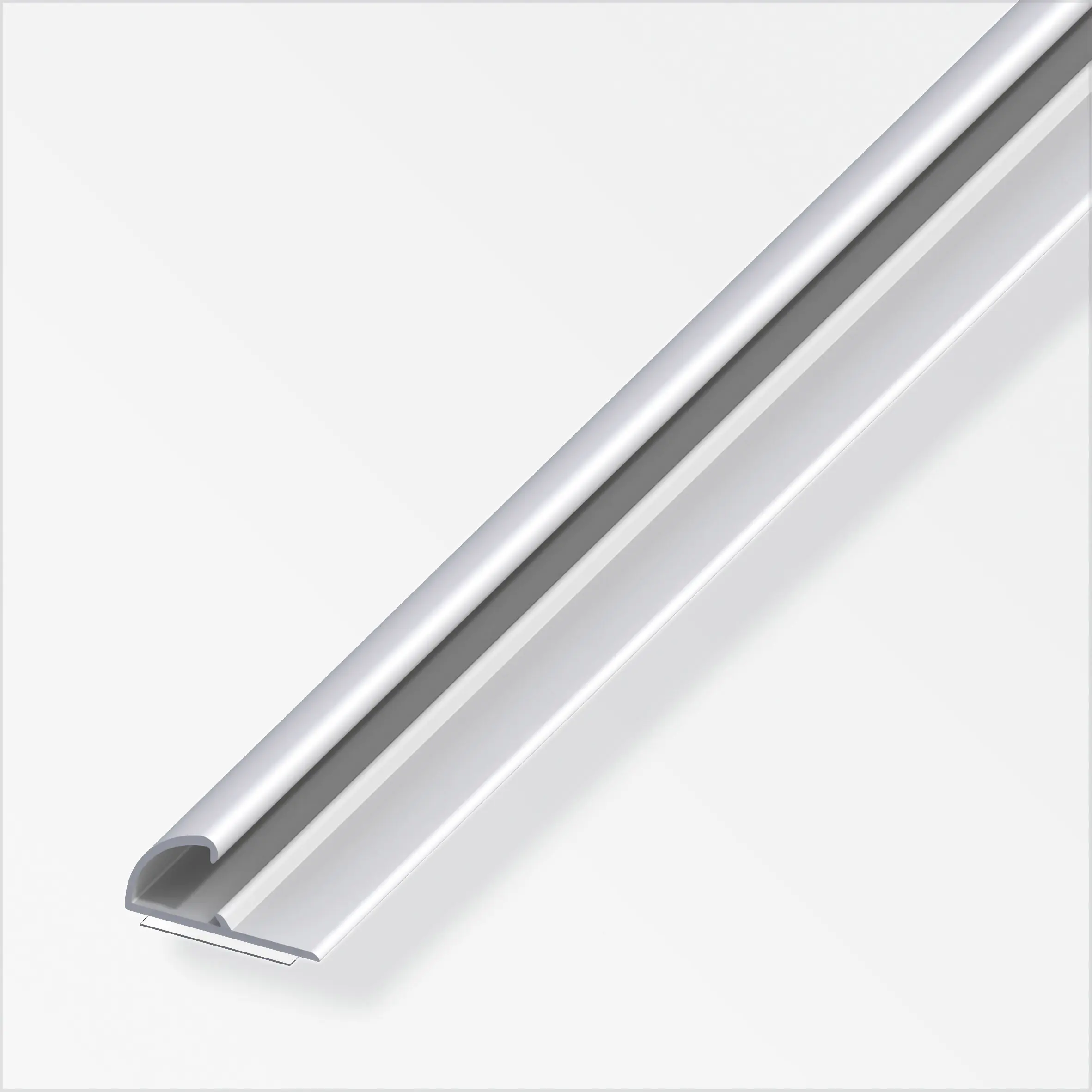 alfer Einfassprofil 1 m, 26 x 13 mm Aluminium eloxiert silber