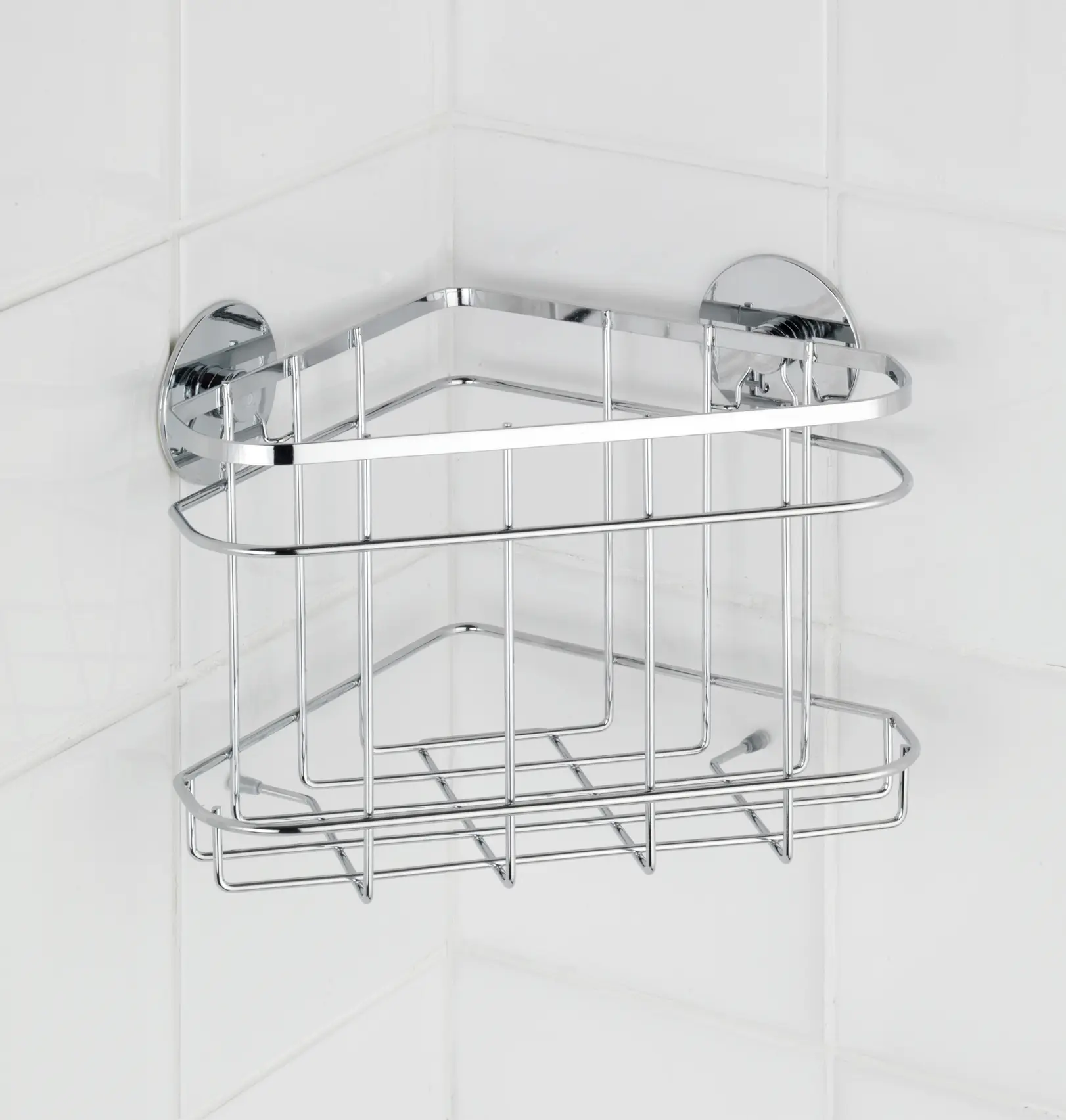 Wenko Eckablage Edelstahl, Turbo-Loc