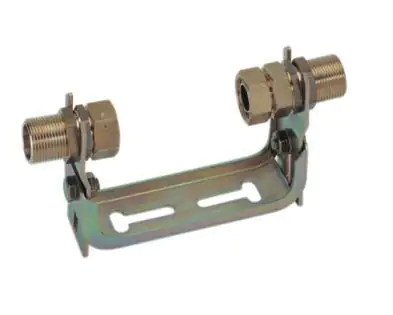 Wasserzähler-Einbaubügel 1" x 1" Edelstahl