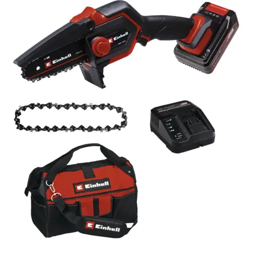 Einhell Akku Gehölzschneider GE-PS 18/15 Li BL, inkl. Starter Kit, Ersatzkette & Einhell Bag Einhell Akku Gehölzschneider GE-PS 18/15 Li BL, inkl. Starter Kit, Ersatzkette & Einhell Bag