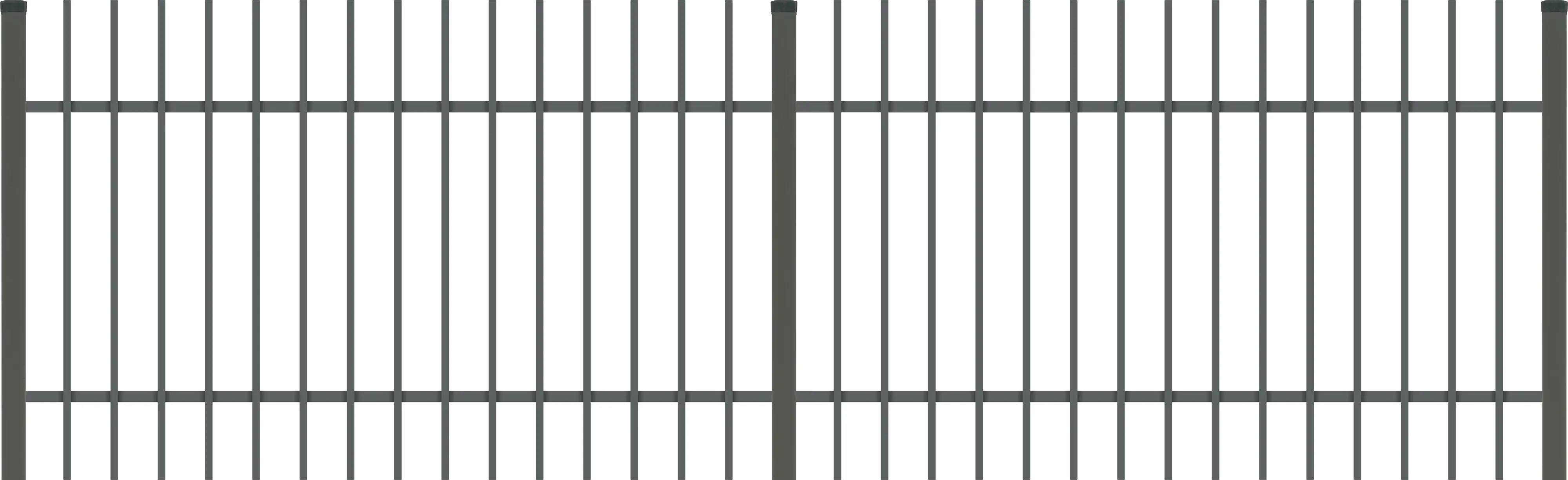 Polbram Zaun-Komplettset Linus 120 425 cm inkl. Zaunfelder, Pfosten und Halterungen