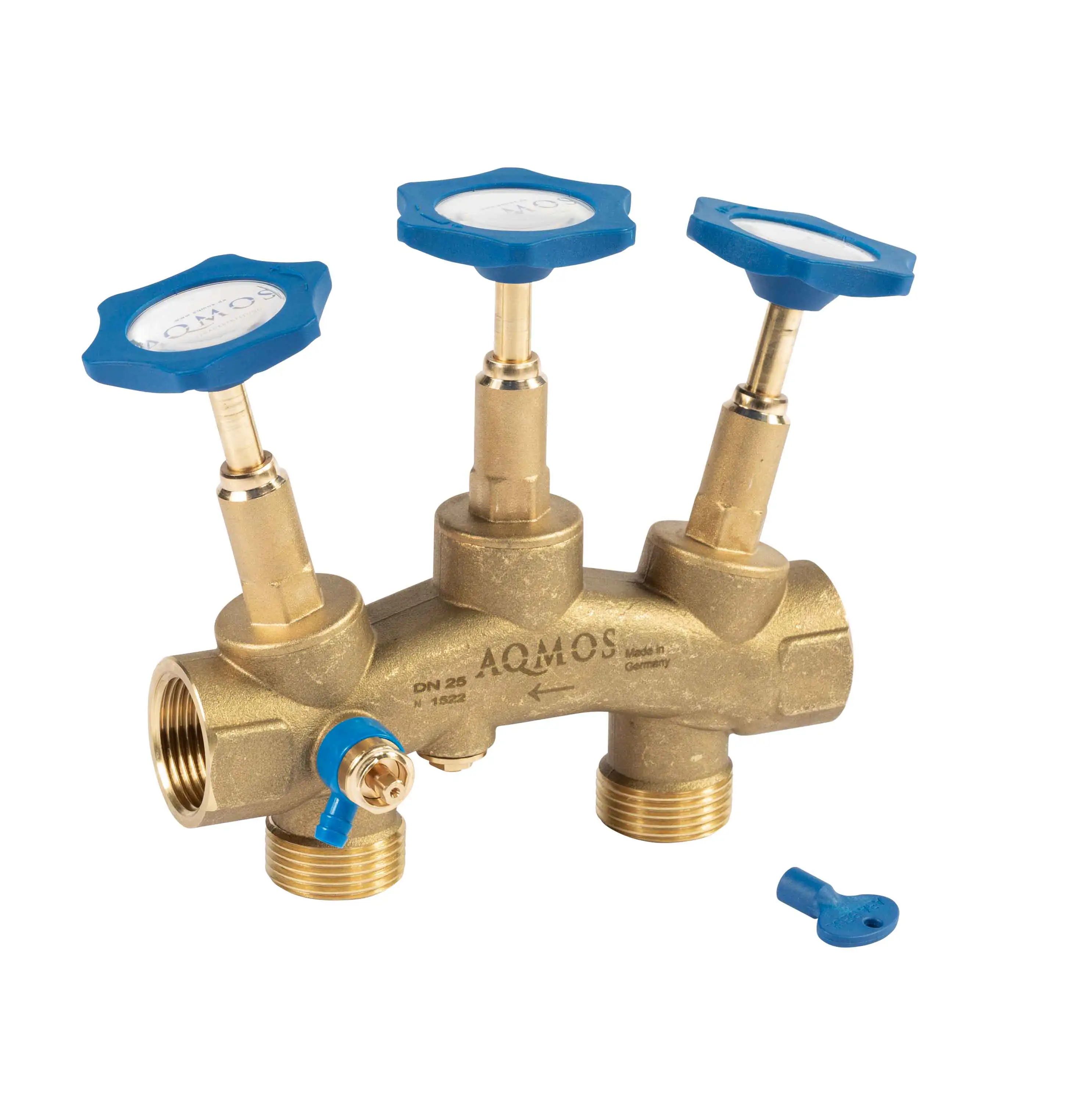 Aqmos Montageblock für Enthärtungsanlagen mit Verschneidung & Bypassfunktion