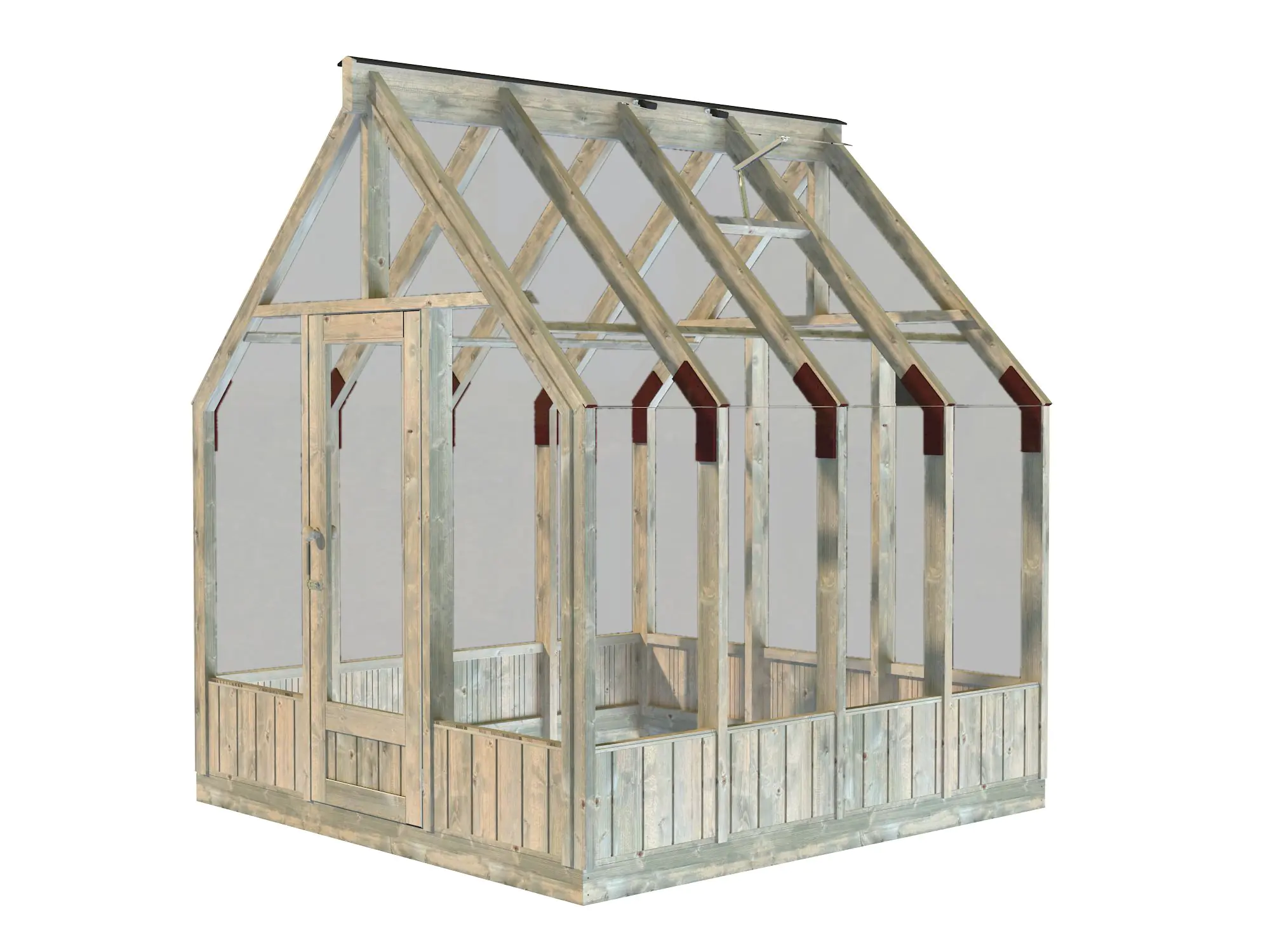 Palmako Gewächshaus Emilia 240 x 244 cm 5,4 m² 4 mm Glas 