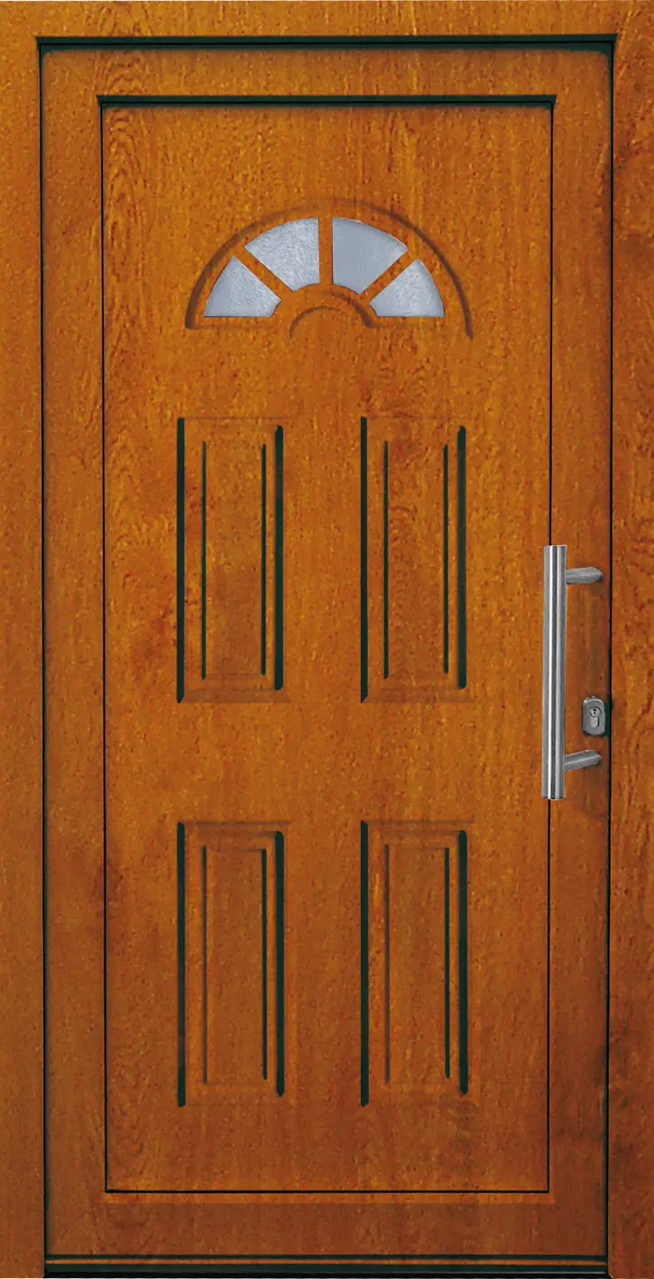 Panto Haustür Modell K001 DIN rechts golden oak 110 x 210 cm  Panto Haustür Modell K001 DIN rechts golden oak 110 x 210 cm