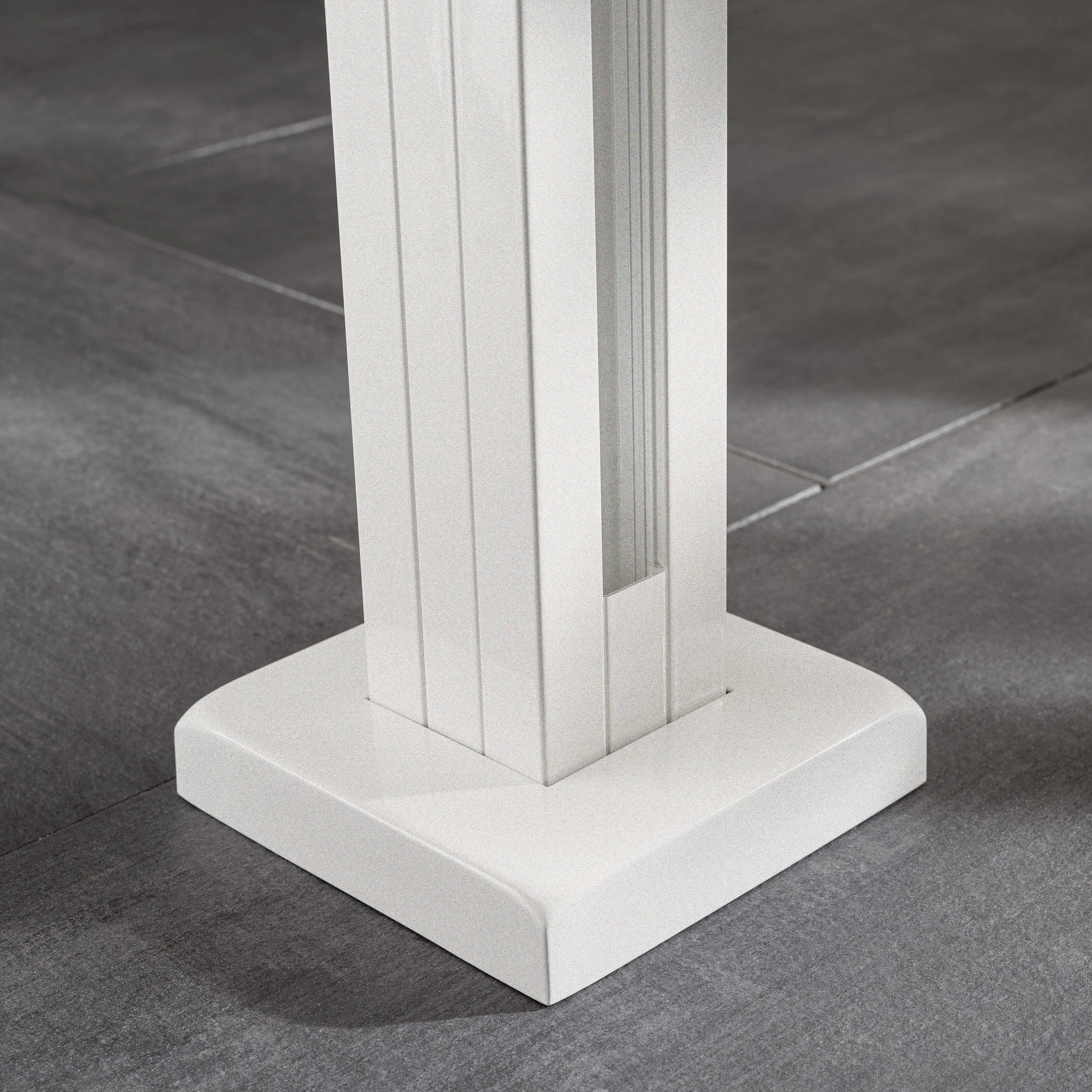 Ambiente Glaszaun Erweiterungsset Klarglas 187 x 55,7 cm weiß Ambiente Glaszaun Erweiterungsset Klarglas 187 x 55,7 cm weiß