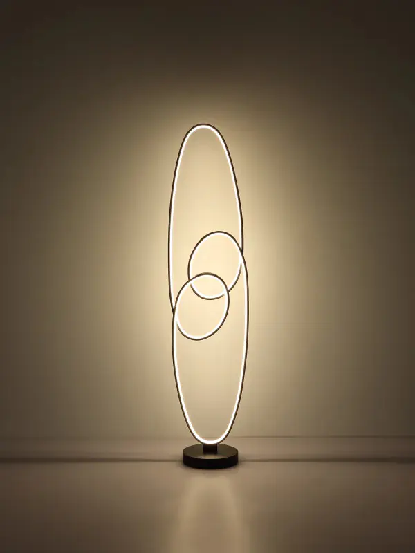 Globo Stehleuchte Spira 122 cm schwarz warmweiß