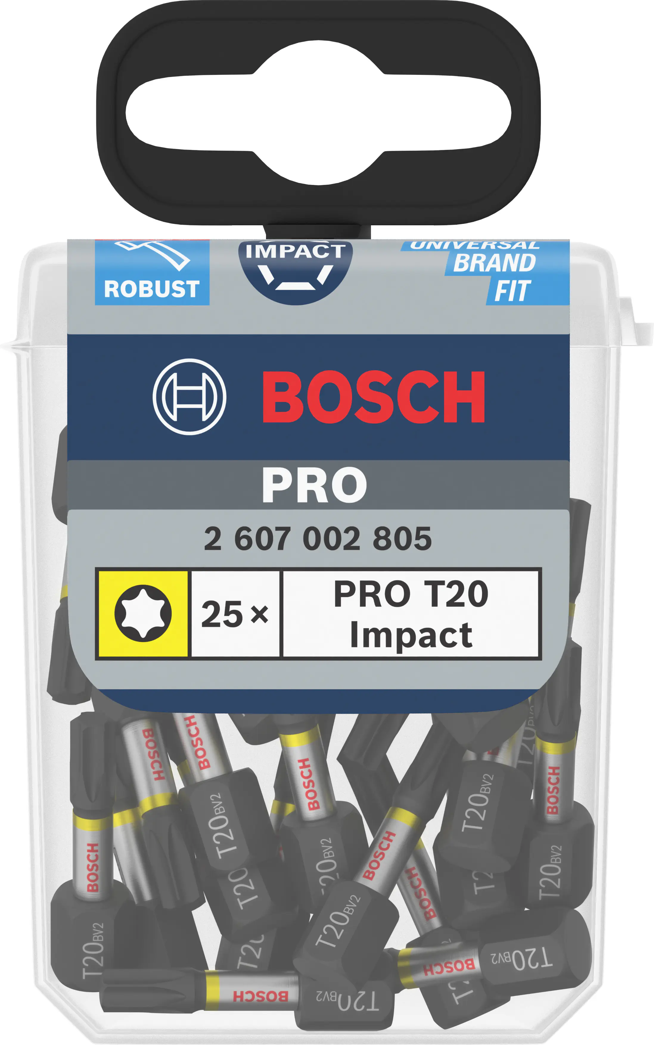 Bosch PRO Impact Bit T20 25 mm 25-teilig Bosch PRO Impact Bit T20 25 mm 25-teilig