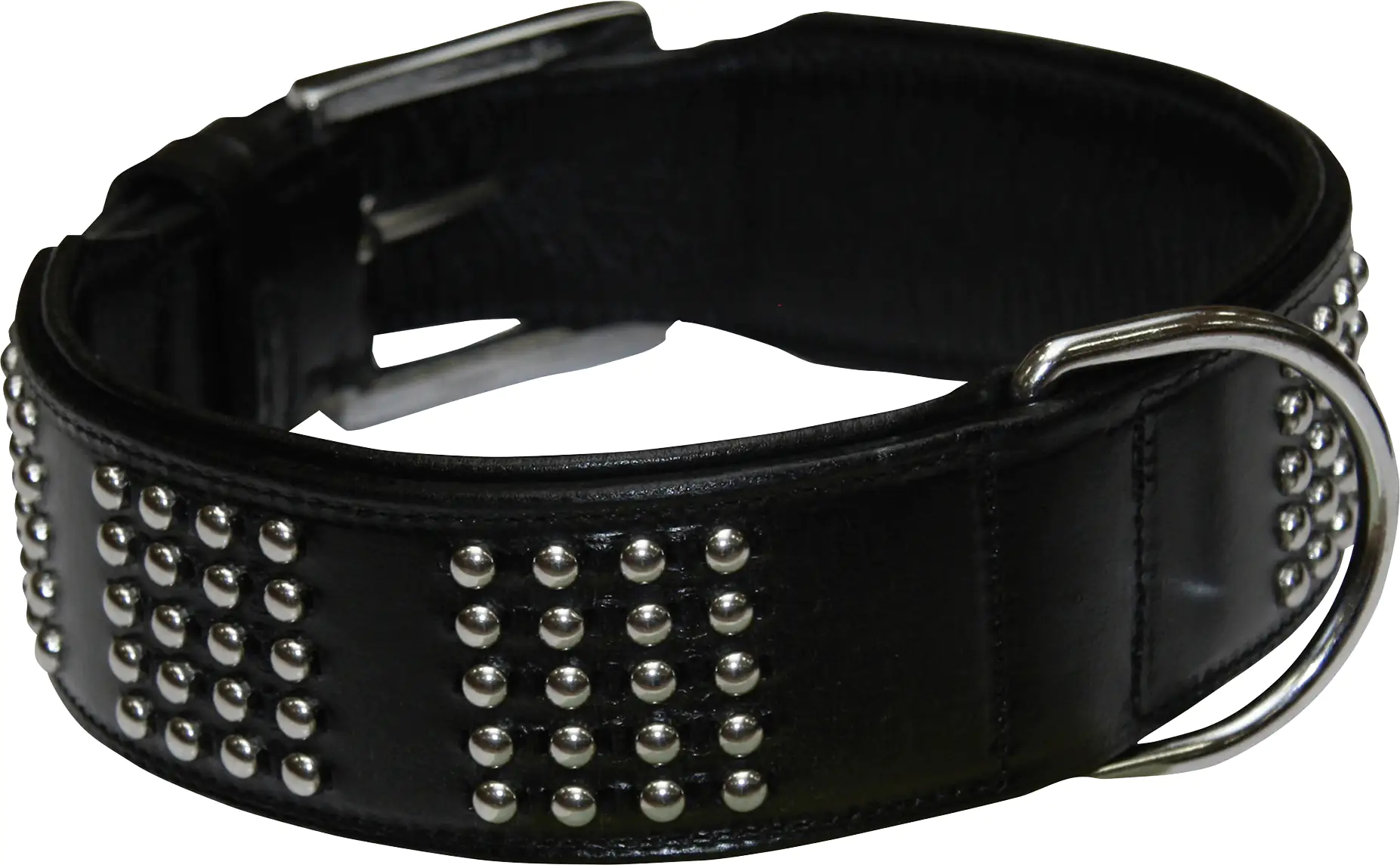 Nobby Leder Halsband Vinto schwarz 35 mm breit