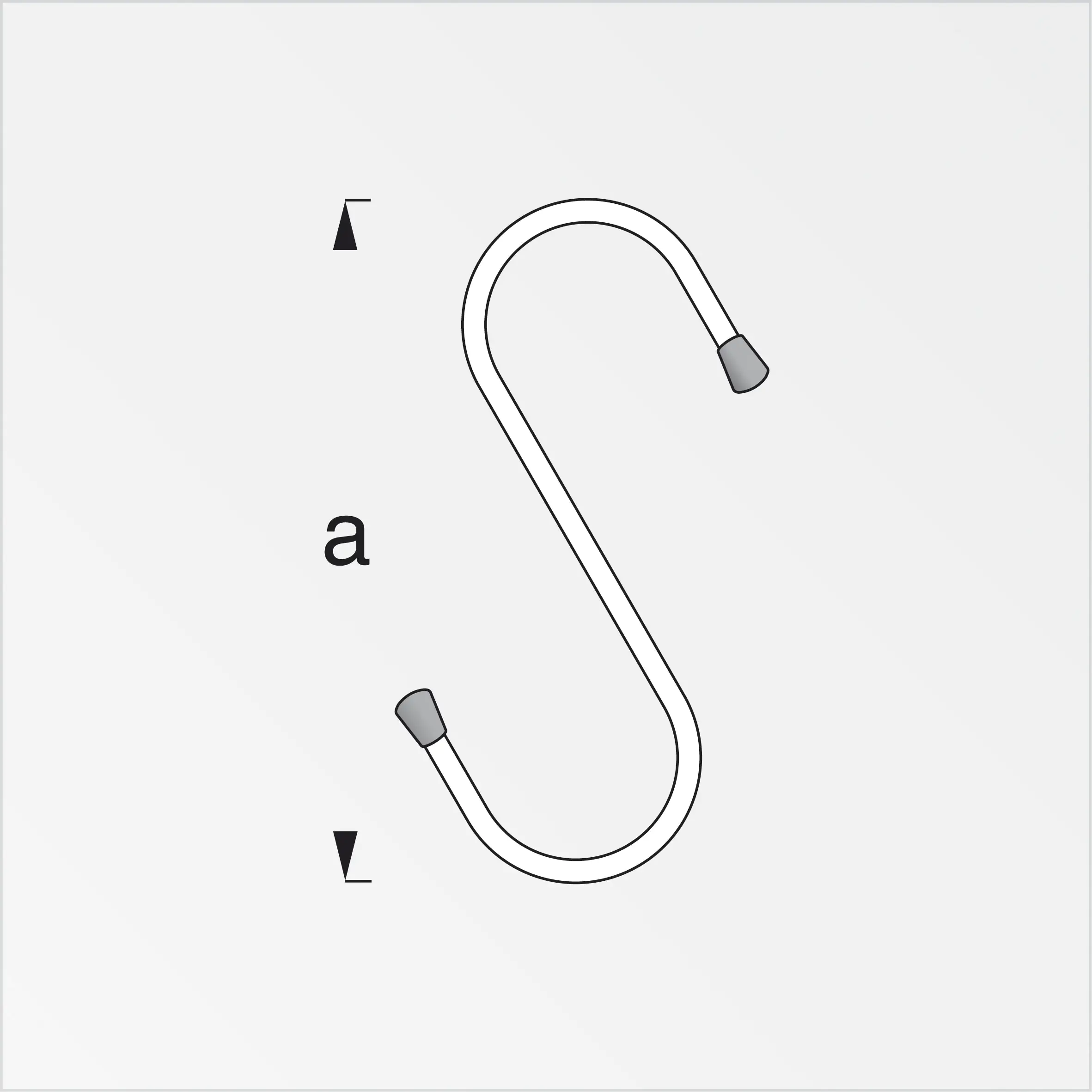 alfer Eimerhaken 180 mm 180 mm Stahl verzinkt Kappe rot