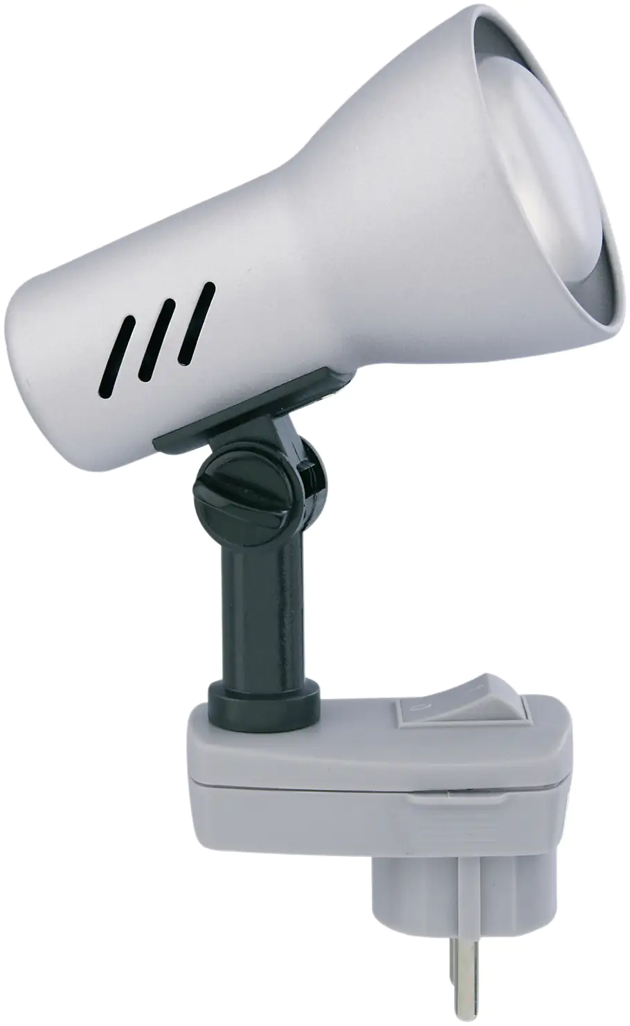 Briloner Steckerleuchte Fiche titanfarbig