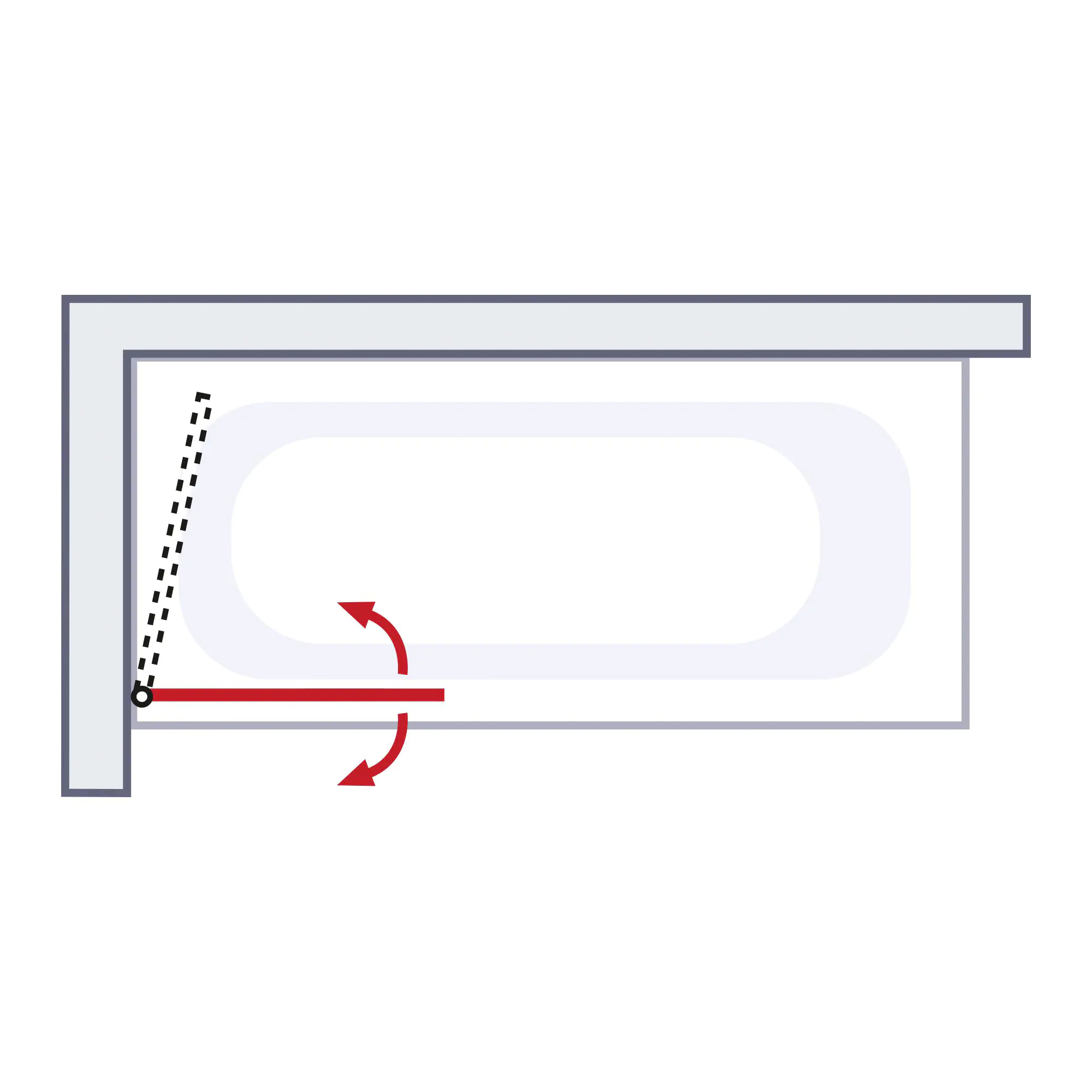 Schulte Badewannenaufsatz inkl. Klebe-System, 1-teilig, 70 x 130 cm