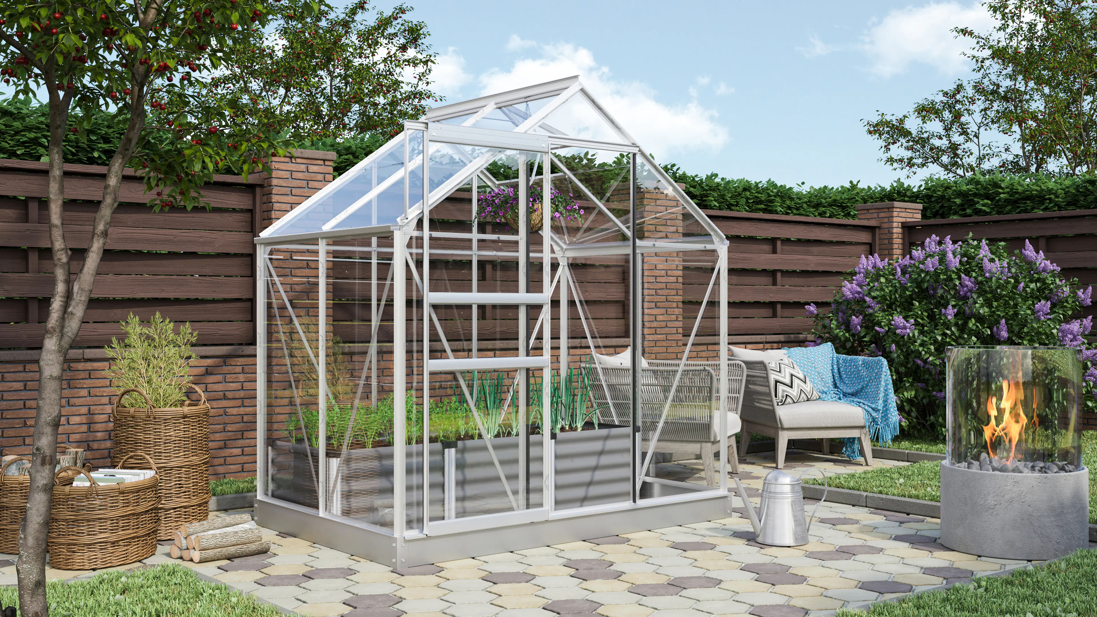 Vitavia Gewächshaus Venus 2500 192 x 130 cm 3 mm ESG