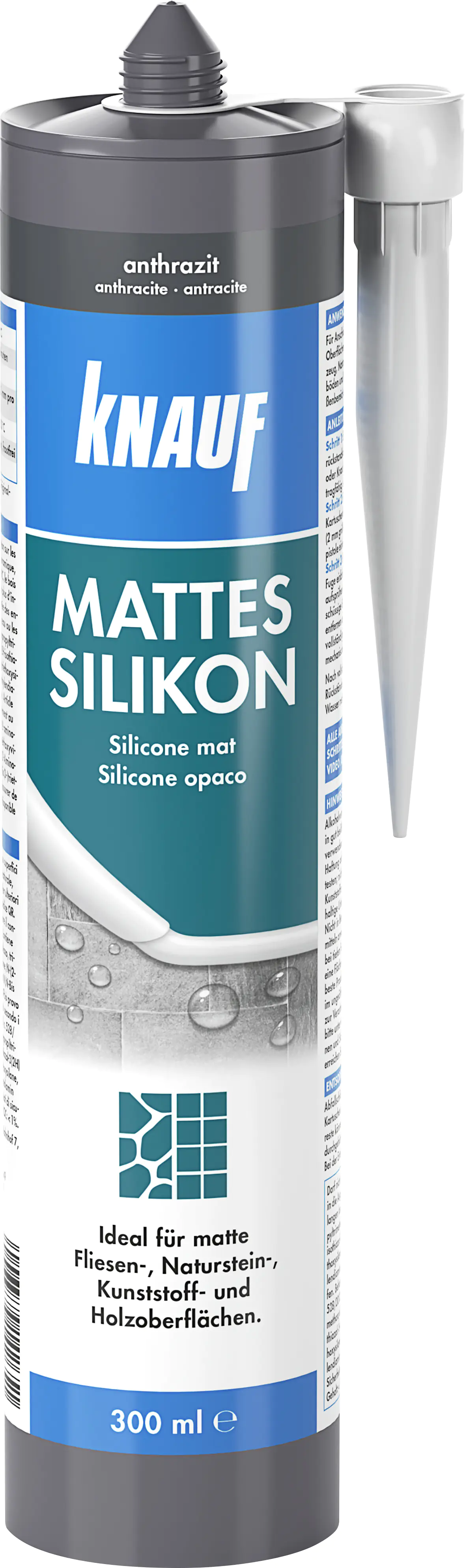 Knauf Mattes Silikon anthrazit 300 ml