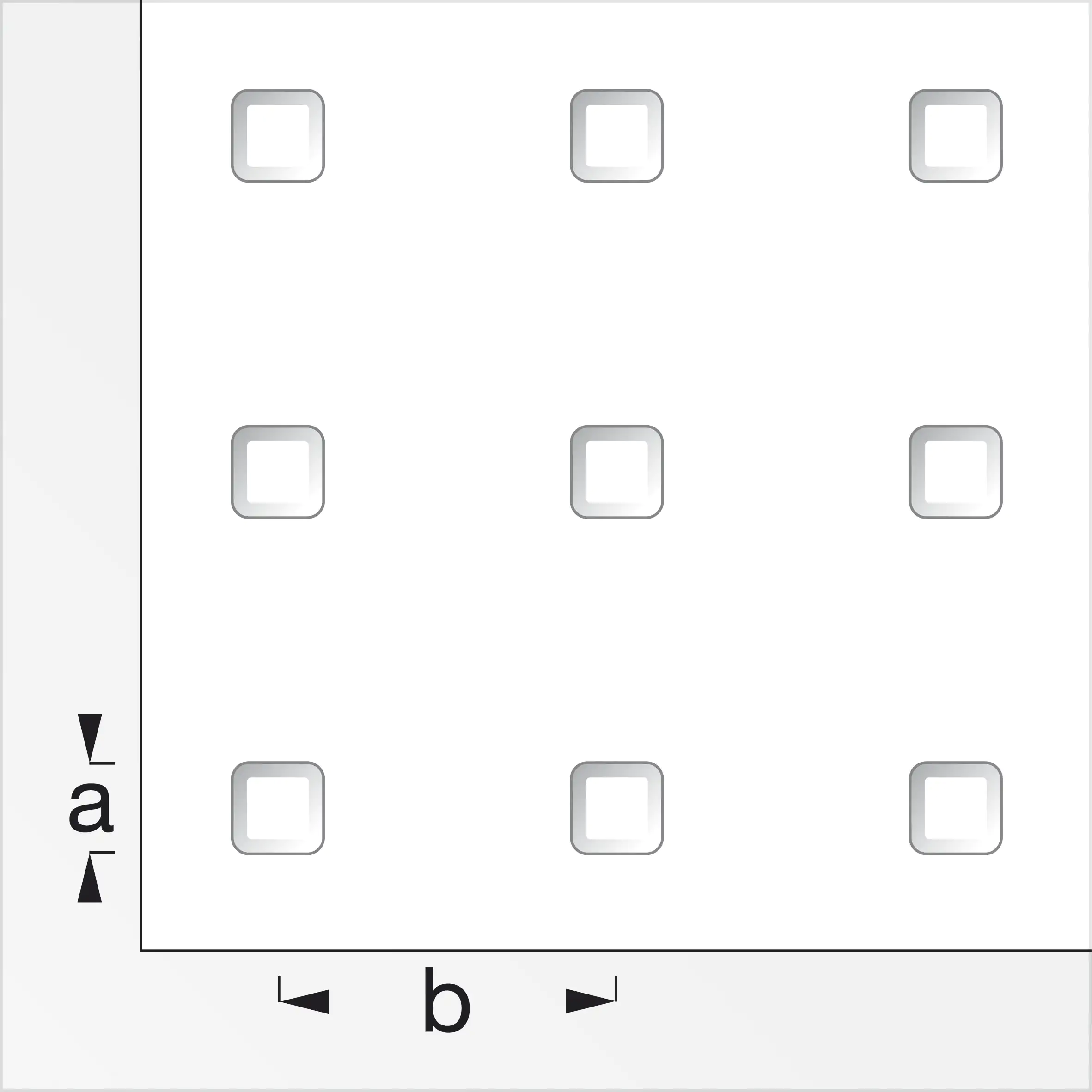 alfer Quadratnoppenblech Aluminium eloxiert alfer Quadratnoppenblech Aluminium eloxiert