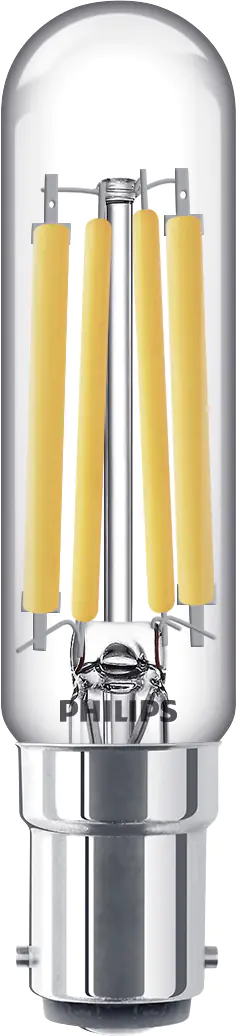Philips LED-Leuchtmittel Filament Stabform T20L B15 6,5W warmweiß
