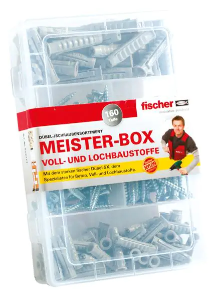 Fischer Dübel SX Meisterbox - 160 Stück Fischer Dübel SX Meisterbox - 160 Stück