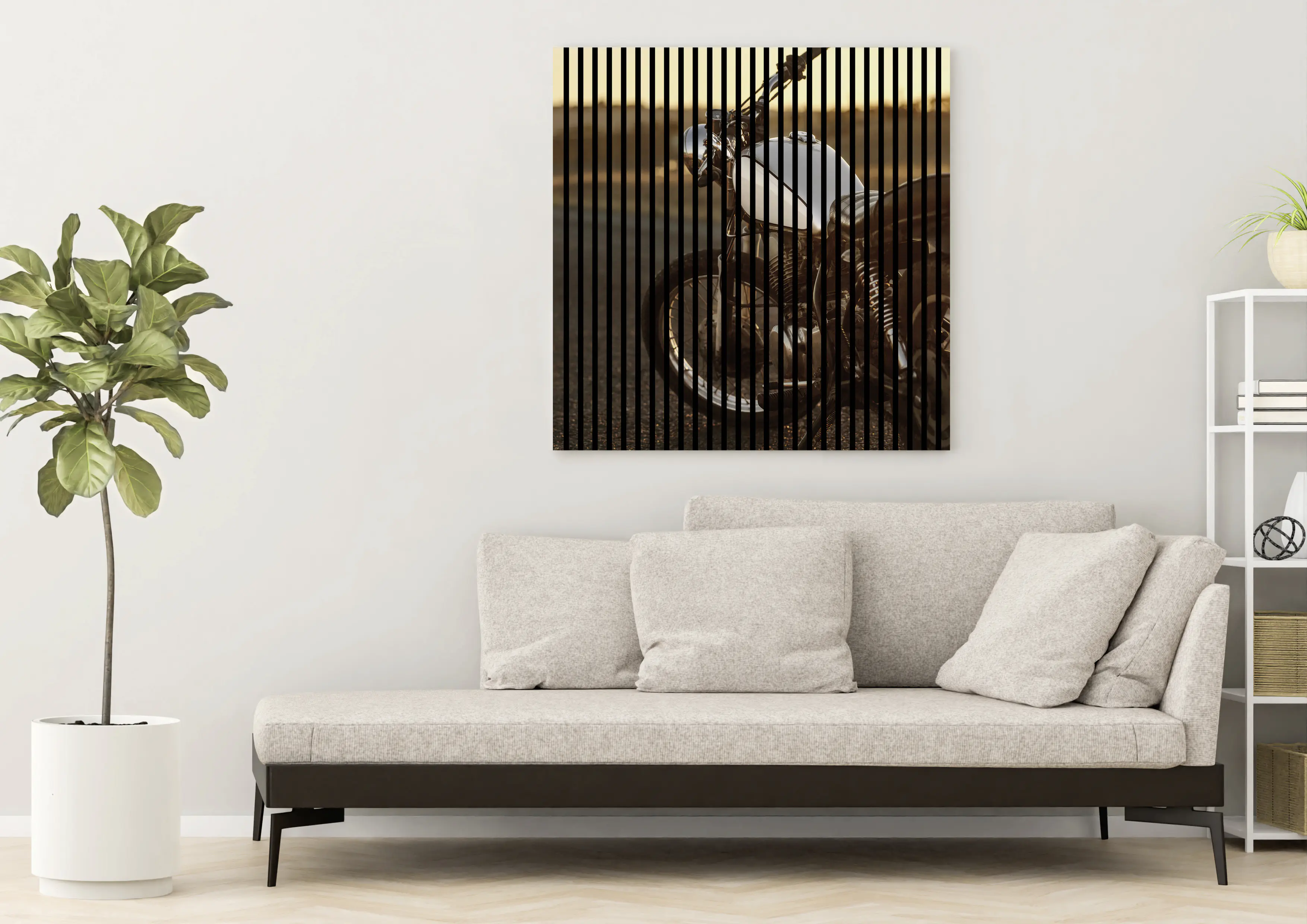 Neuhofer Akustikpaneele Motorrad 119,5 x 113,3 x 1,9 cm