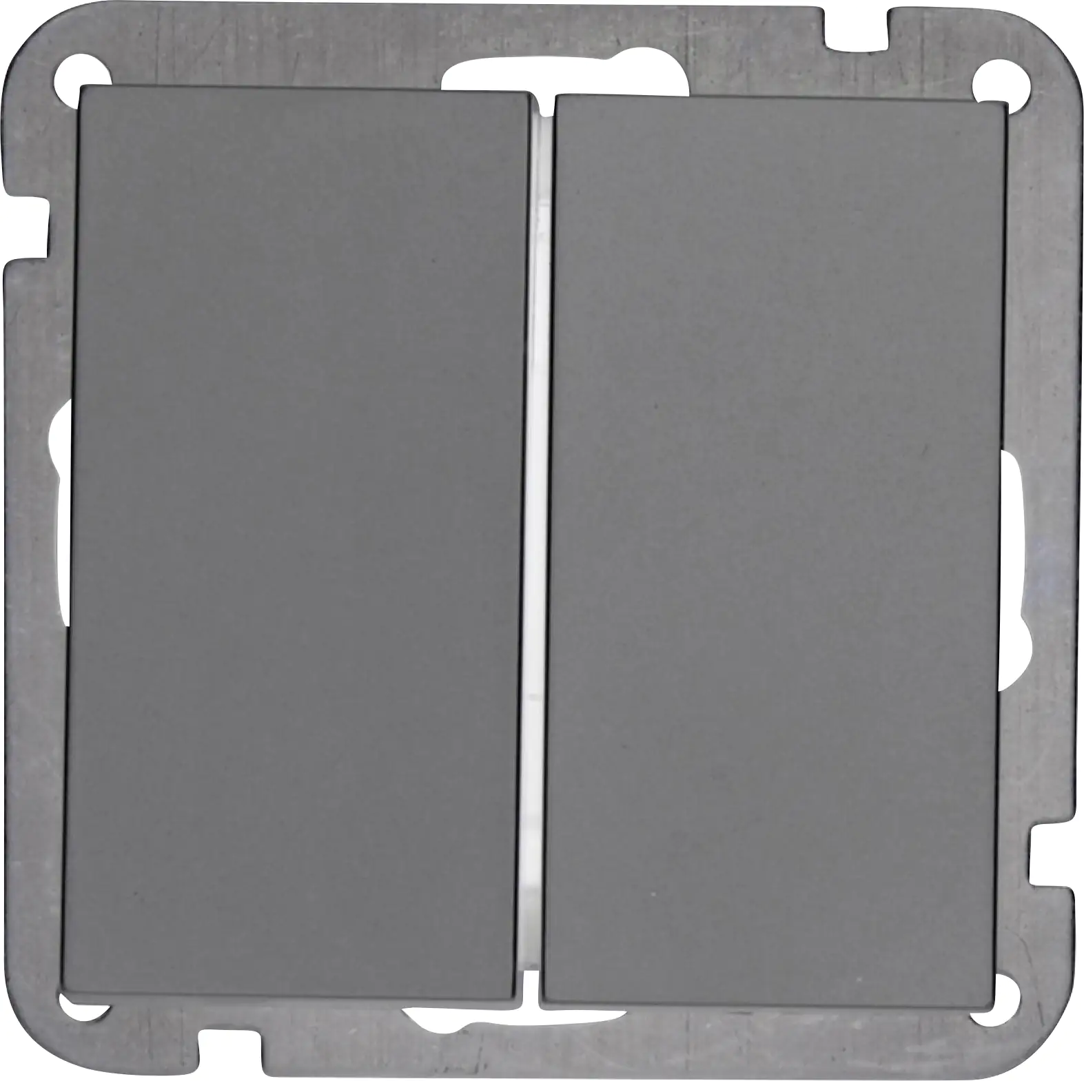 Unitec Serienschalter mit Wippe silber, Serie Melbourne