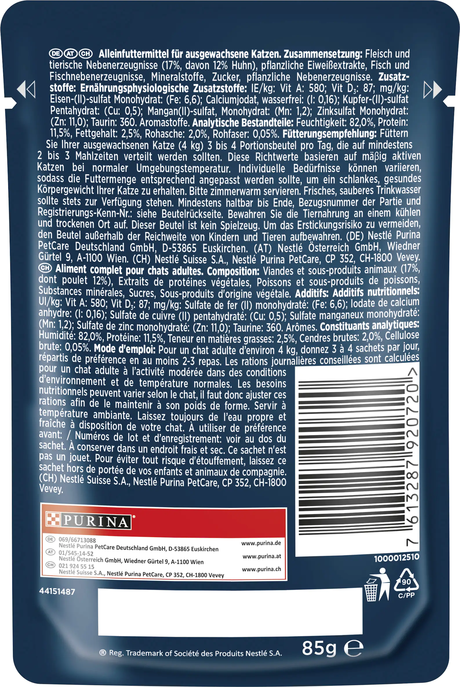 Gourmet Perle Katzenfutter Genuss in Gelee mit Huhn 26 x 85 g