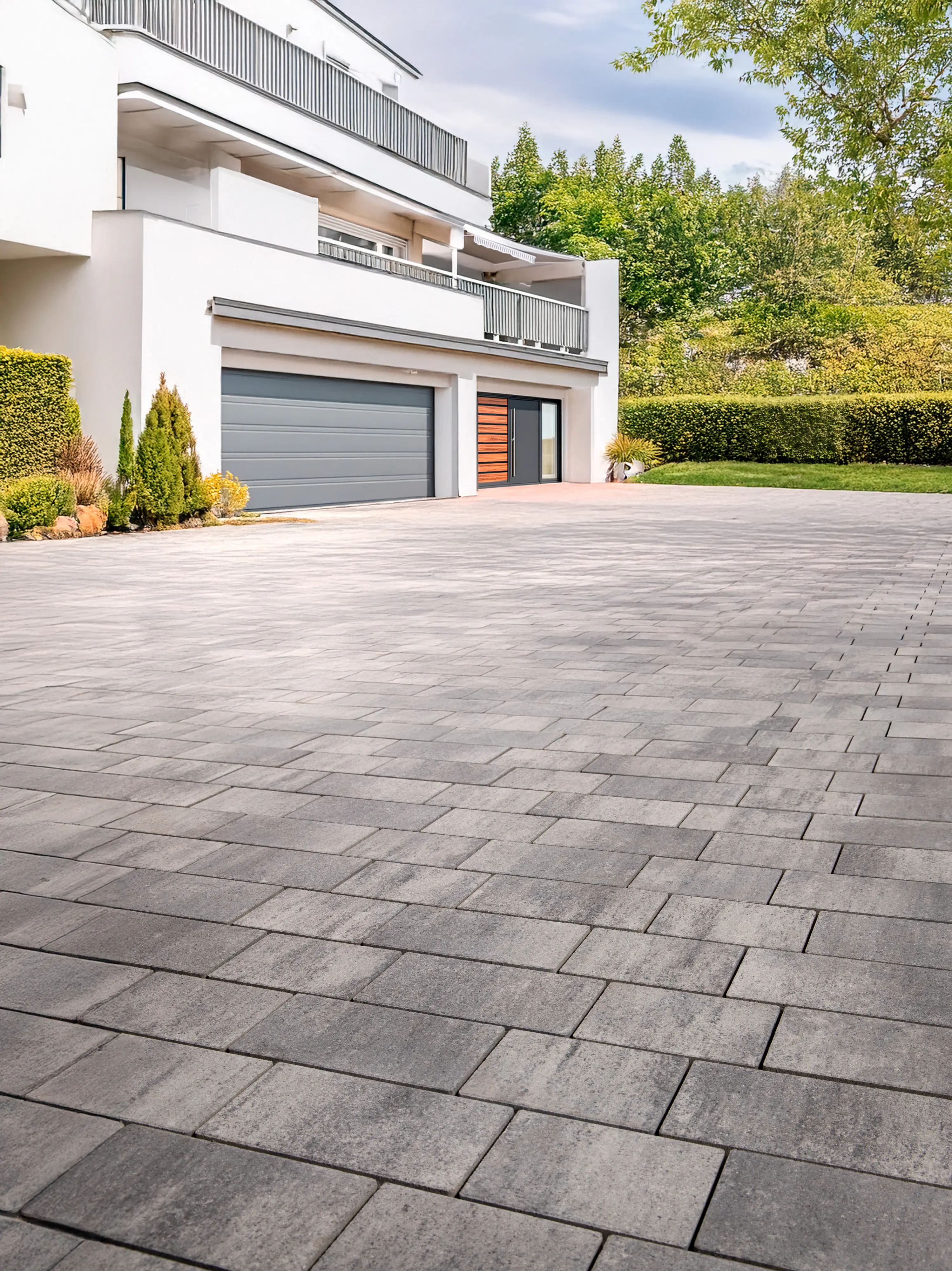 EHL Pflasterstein AquaDrän Microfase 30 x 15 x 6 cm weiß anthrazit