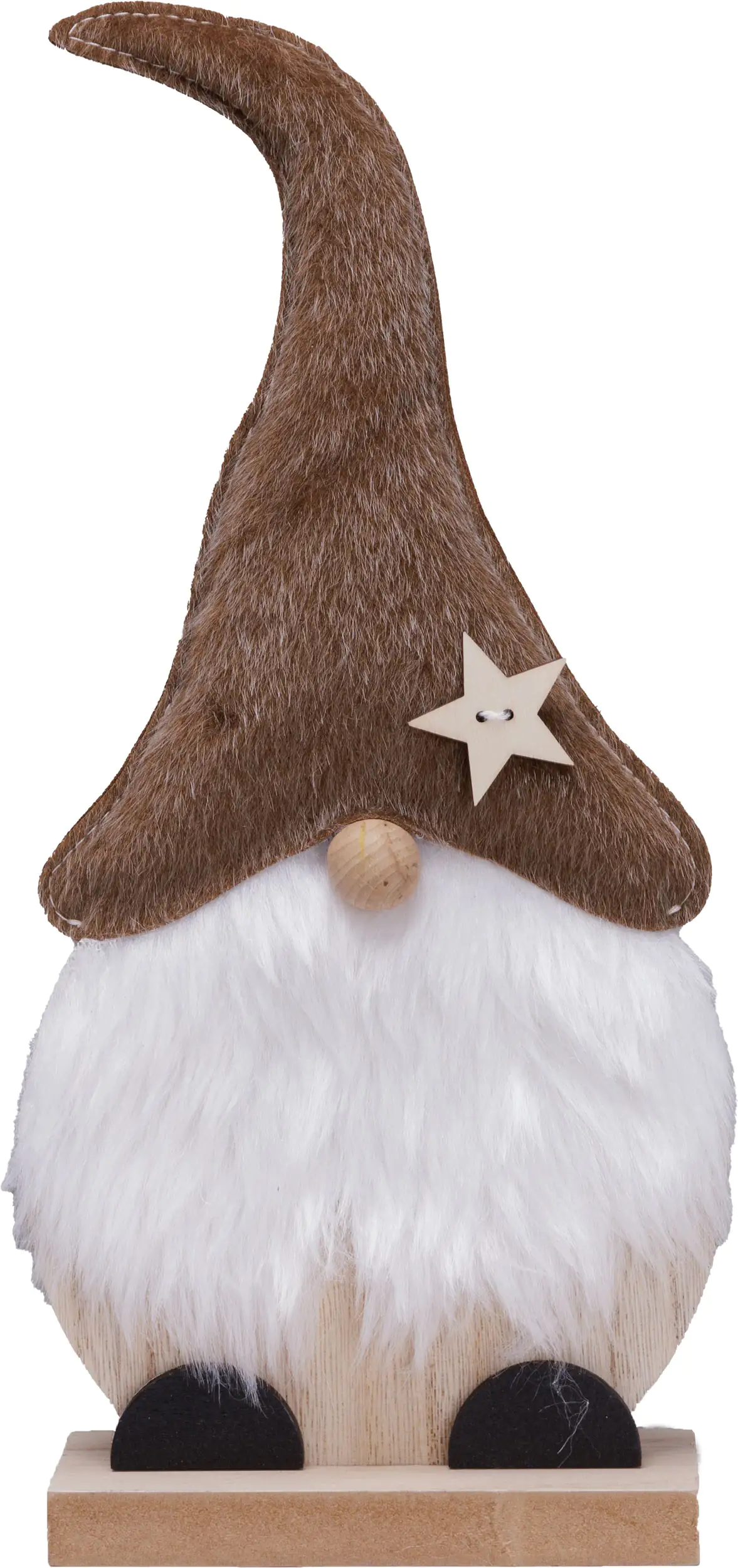 TrendLine Dekofigur Zwerg 31 x 14 cm braun