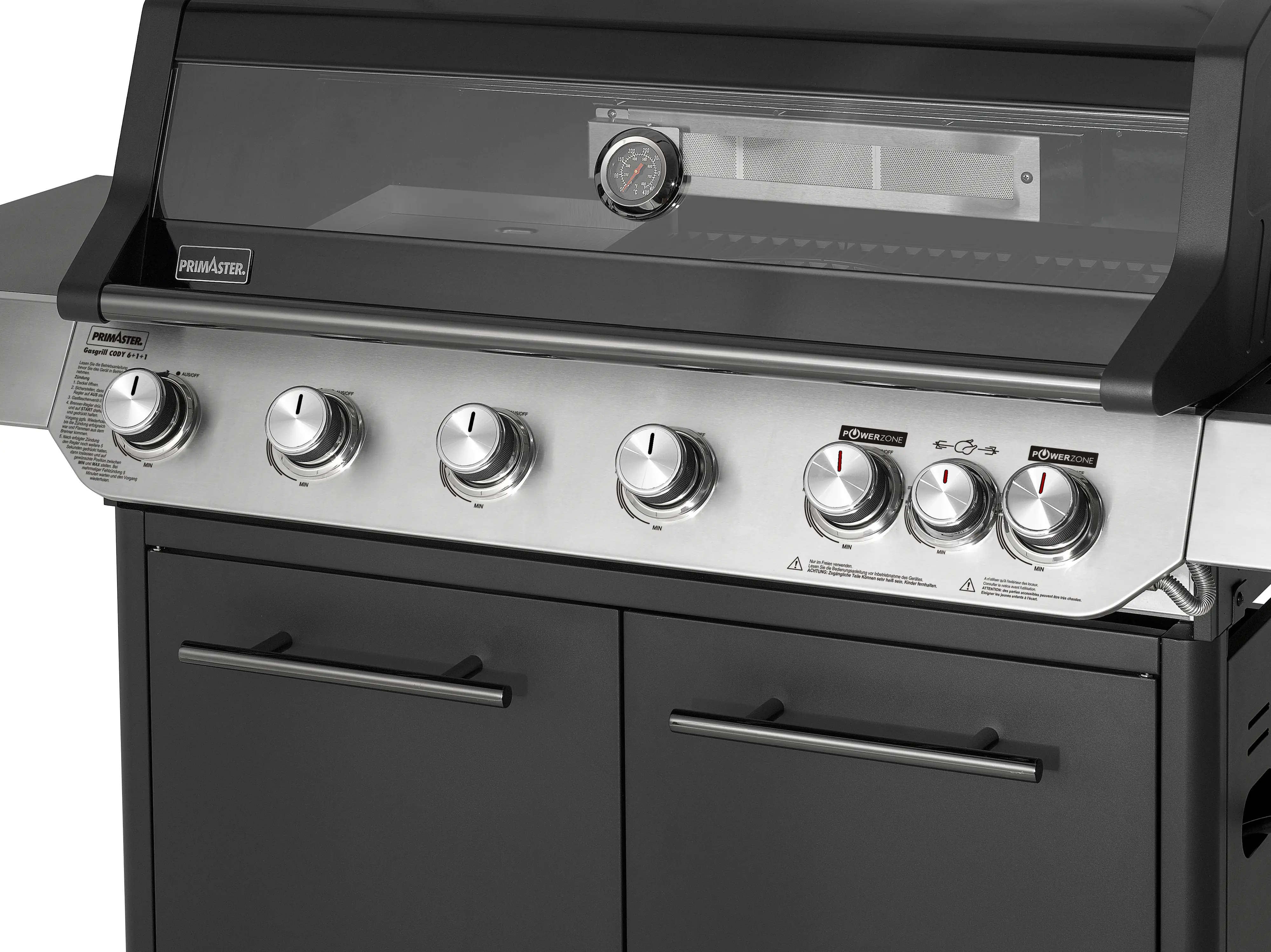 Primaster Gasgrill Cody Powerzone & Infrarotbrenner Grillfläche: 95 x 48 cm