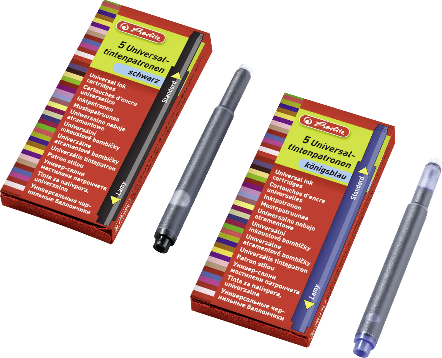 herlitz Tintenpatronen Universal blau 2 x 5 Stück