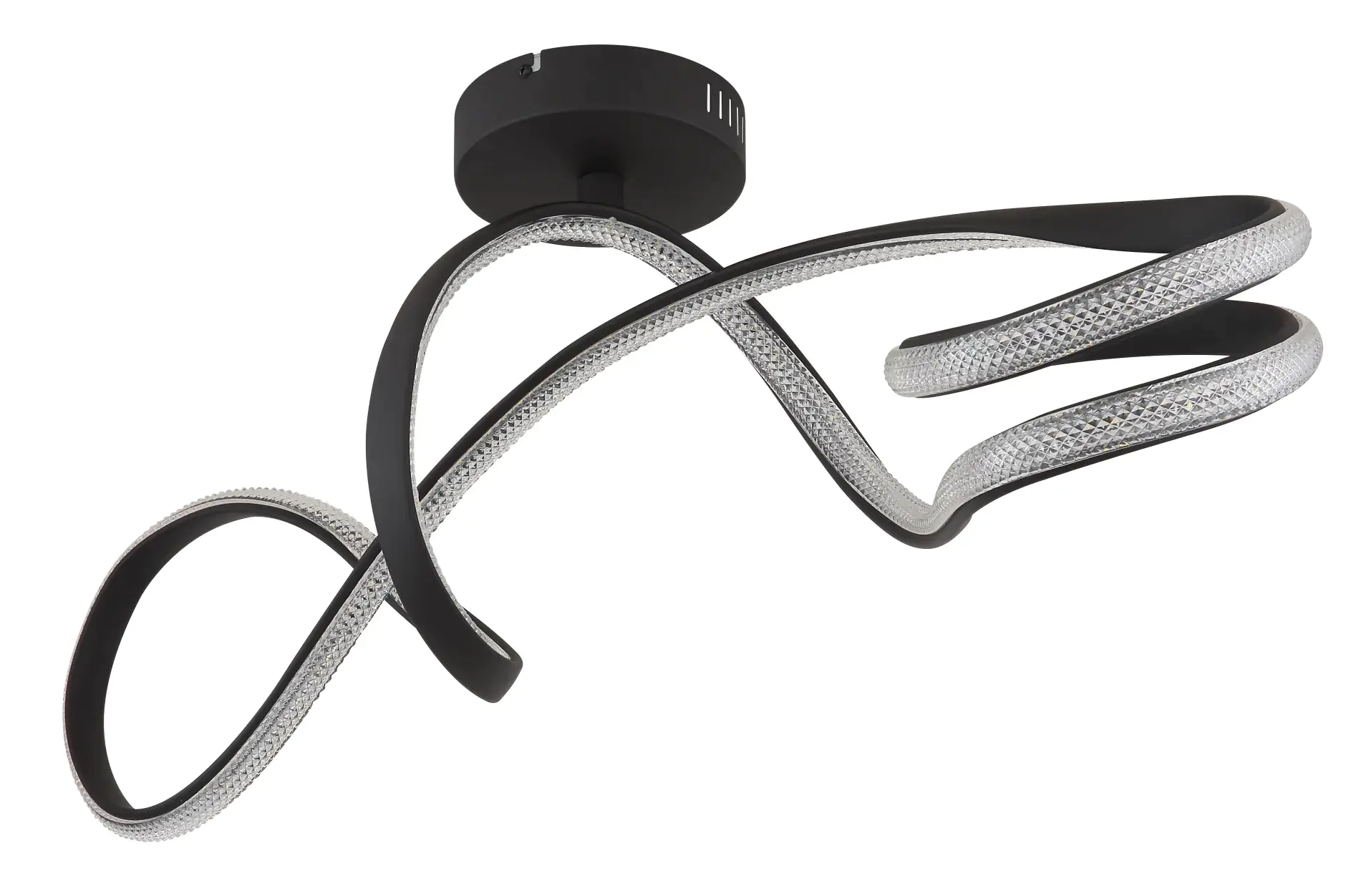 Globo LED-Deckenleuchte SWIRL schwarz