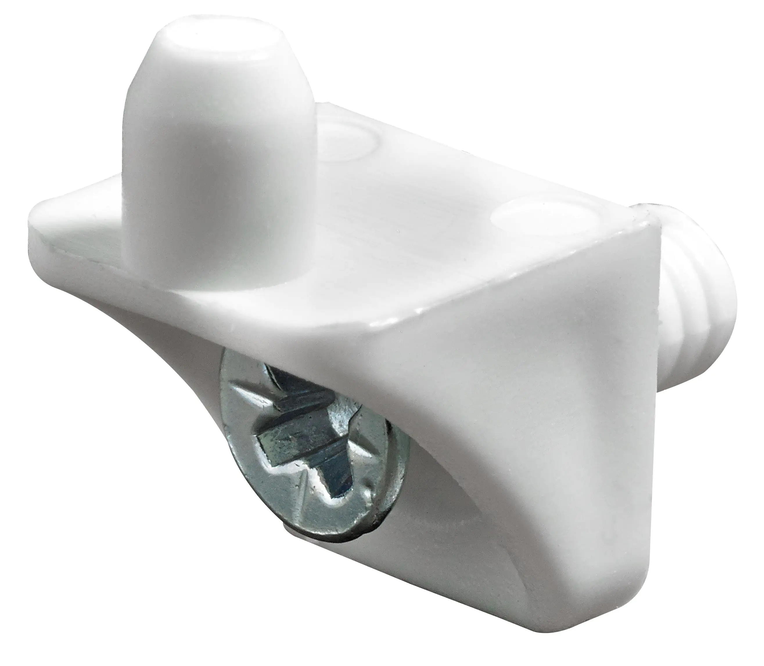 Hettich Spreizbodenträger mit Schraube verzinkt/weiß, Ø5 mm