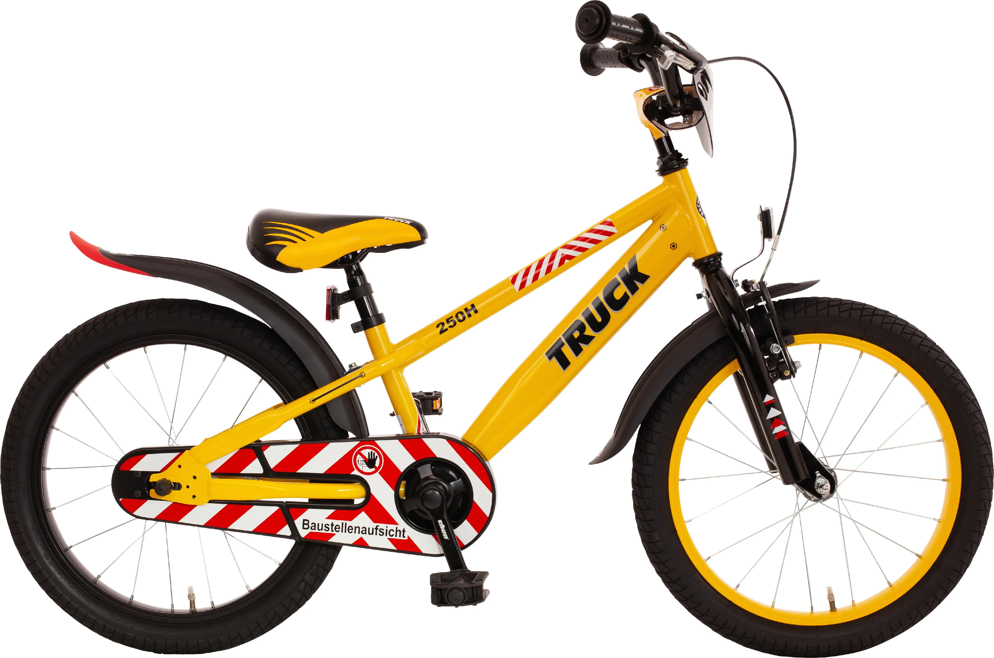 Bachtenkirch Kinderfahrrad Truck 18 Zoll gelb schwarz mit Rücktritt