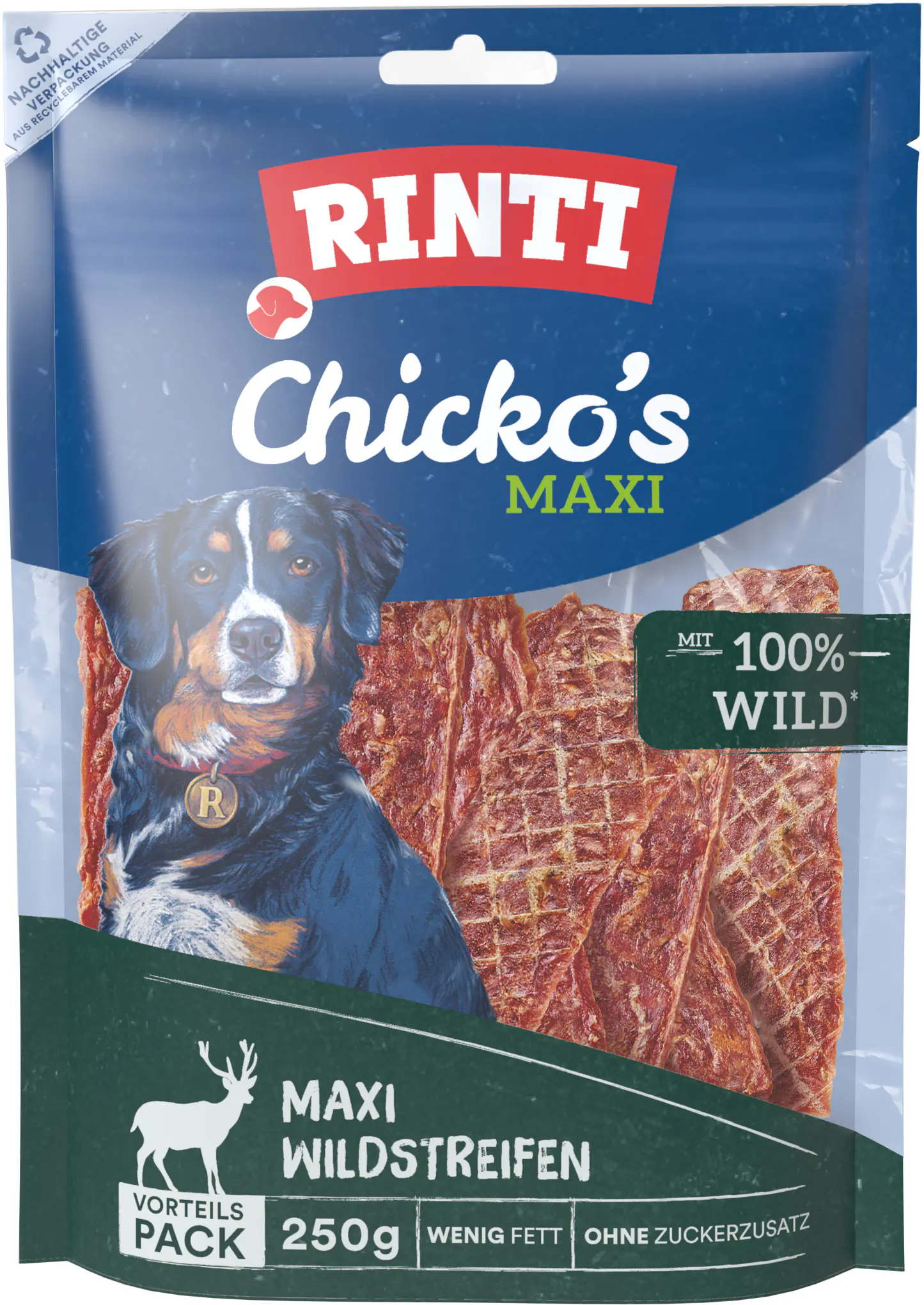 Rinti Hundesnacks Extra Chicko Maxi Wild 250 g Rinti Hundesnacks Extra Chicko Maxi Wild 250 g