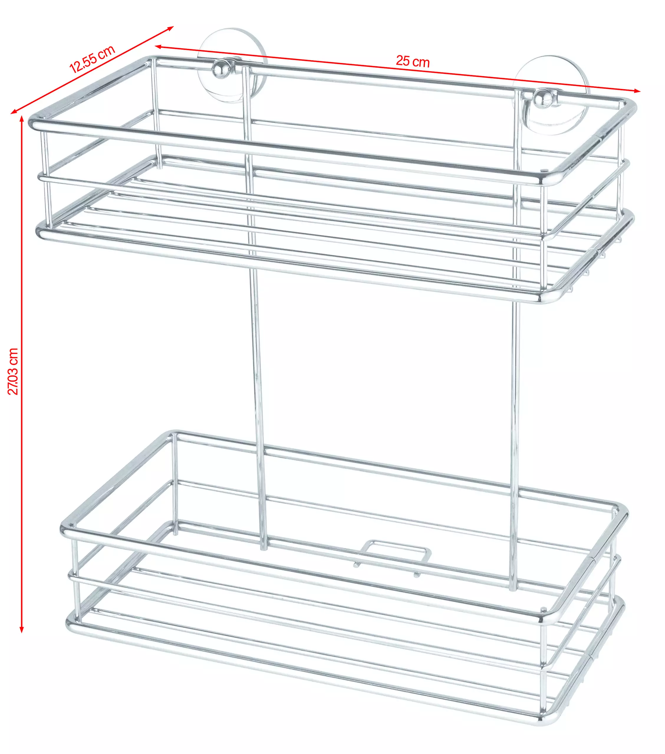 Tesa Ablagekorb BAATH+  zweistöckig zum Kleben