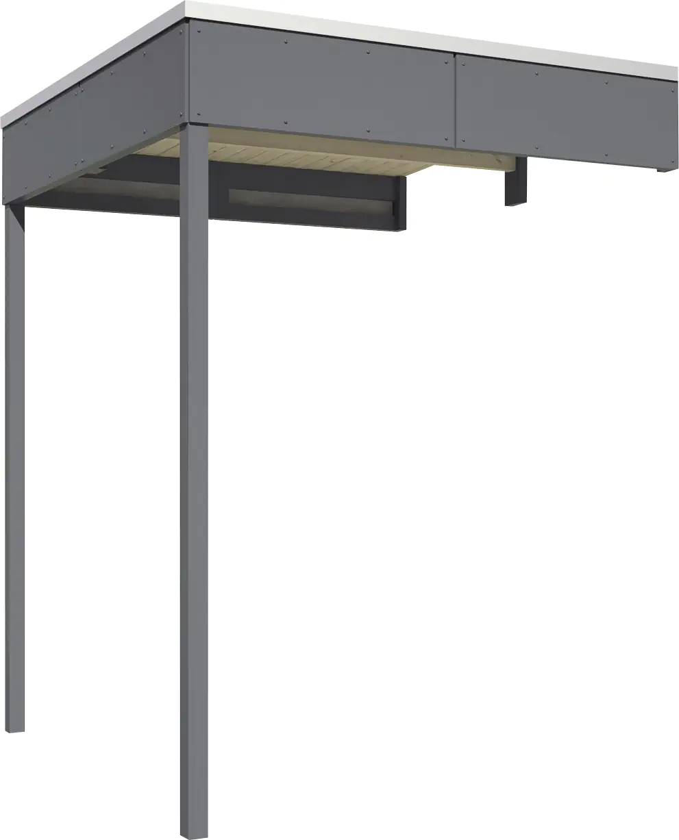SKAN HOLZ Seitliche Überdachung für CrossCube 168 x 169 cm Gr. 2 Schiefergrau SKAN HOLZ Seitliche Überdachung für CrossCube 168 x 169 cm Gr. 2 Schiefergrau