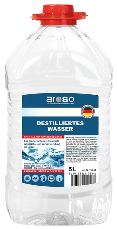 Aroso Destilliertes Wasser 5L Aroso Destilliertes Wasser 5L