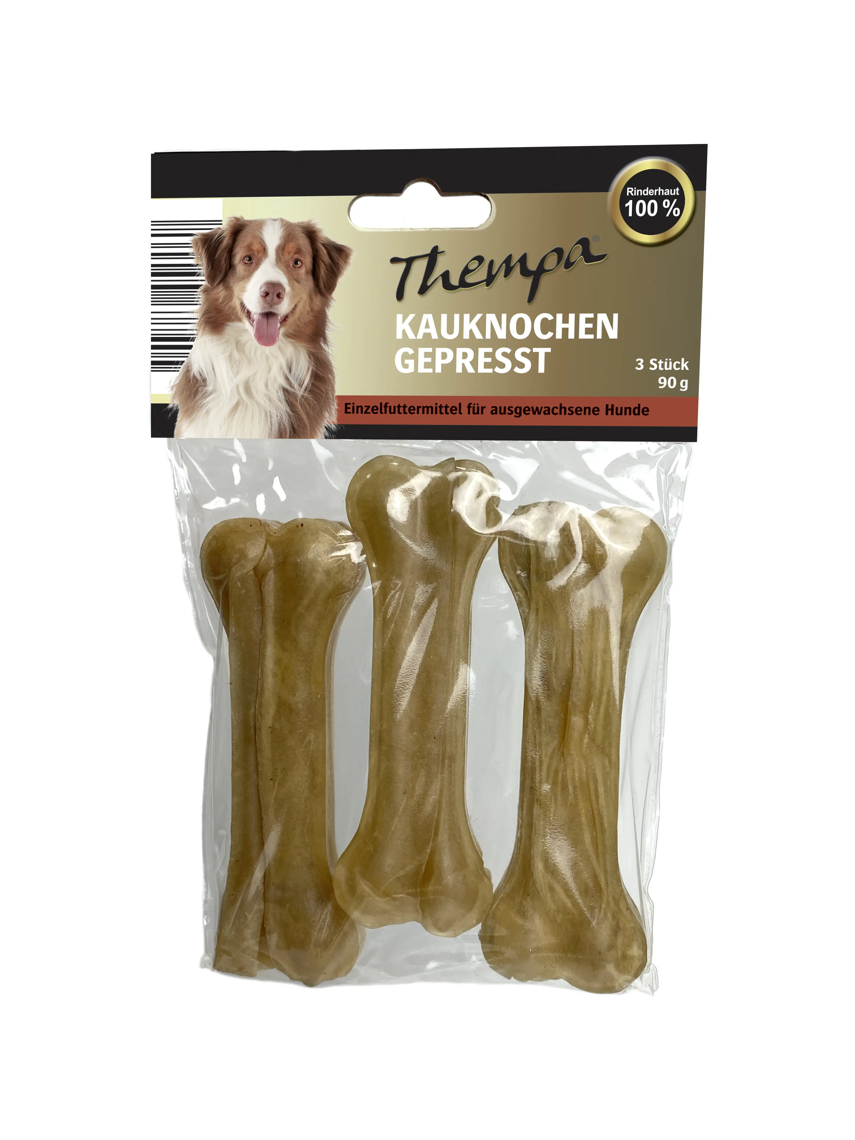 Thempa Hundesnack Adult Kauknochen 90 g Rind Thempa Hundesnack Adult Kauknochen 90 g Rind