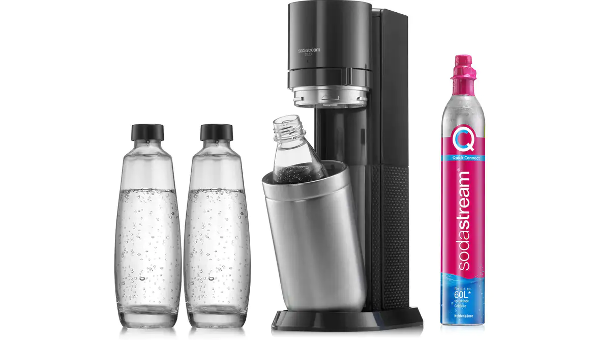 Sodastream Trinkwassersprudler DUO Vorteilspack Titan mit 3 Flaschen