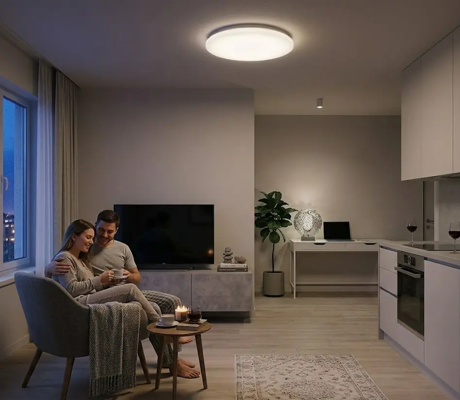 LED Deckenleuchte Juno III weiß Ø 38 x 5 cm neutralweiß