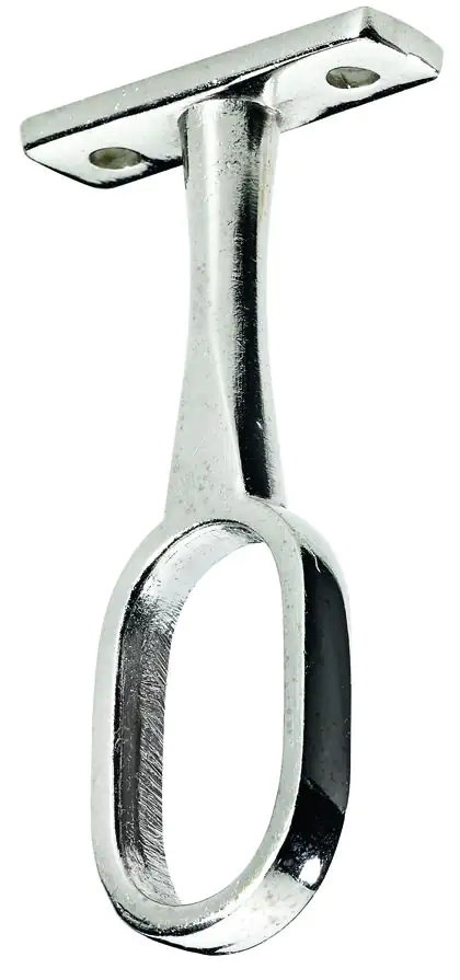 4008057008006 Hettich Schrankrohrmittelträger für ovale Rohre Ø 15 / 30 mm, vernickelt
