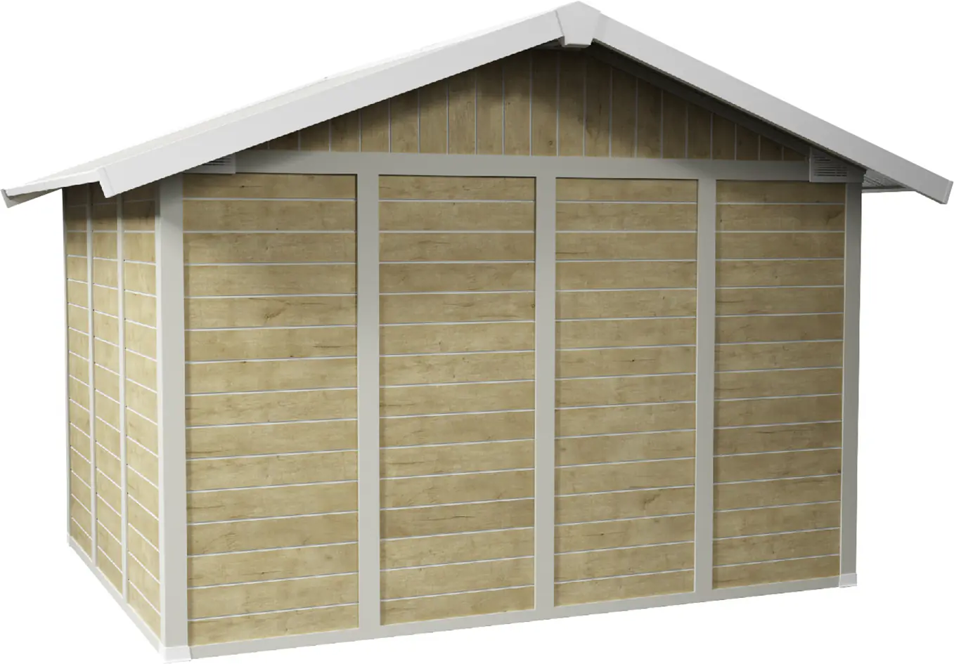 Grosfillex Gartenhaus Deco H 7,5 370 x 298 cm (inkl. Dachüberstand)