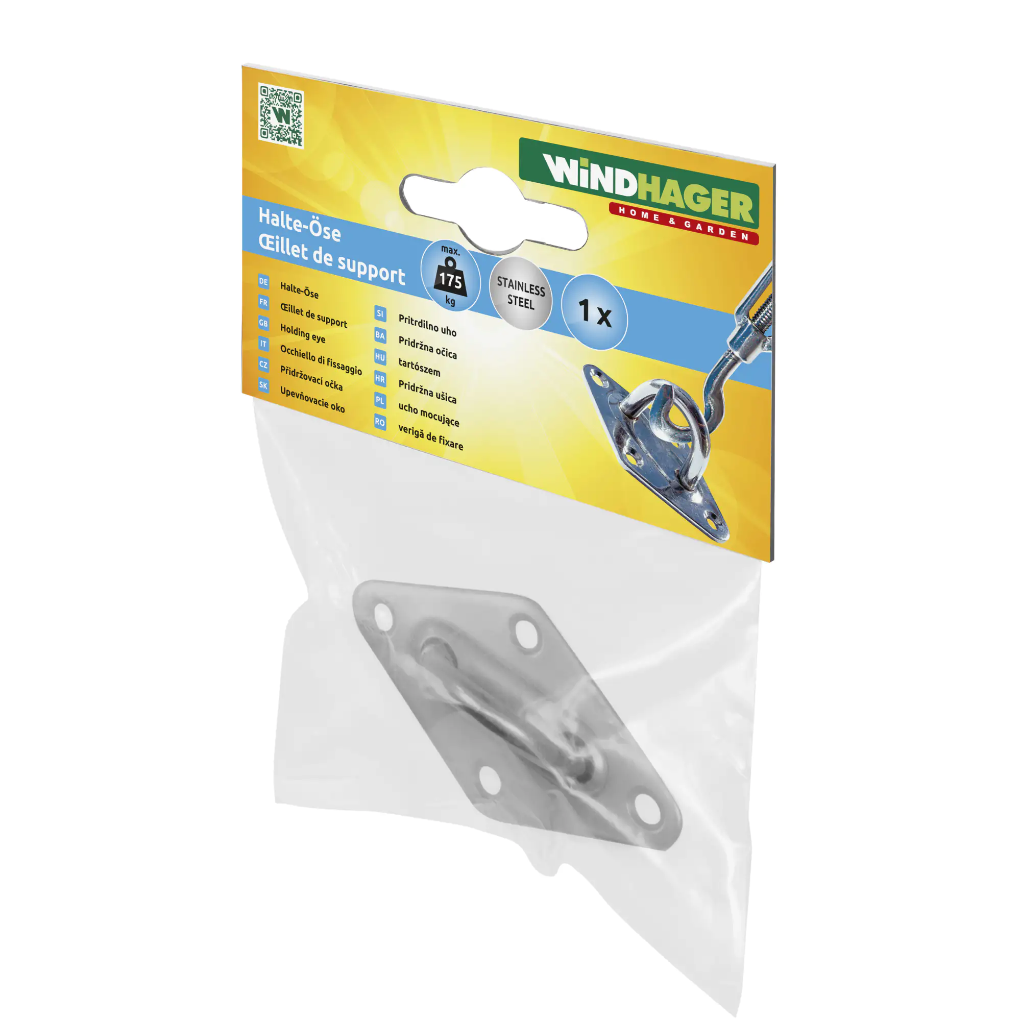 Windhager Halte-Öse Edelstahl rostfrei