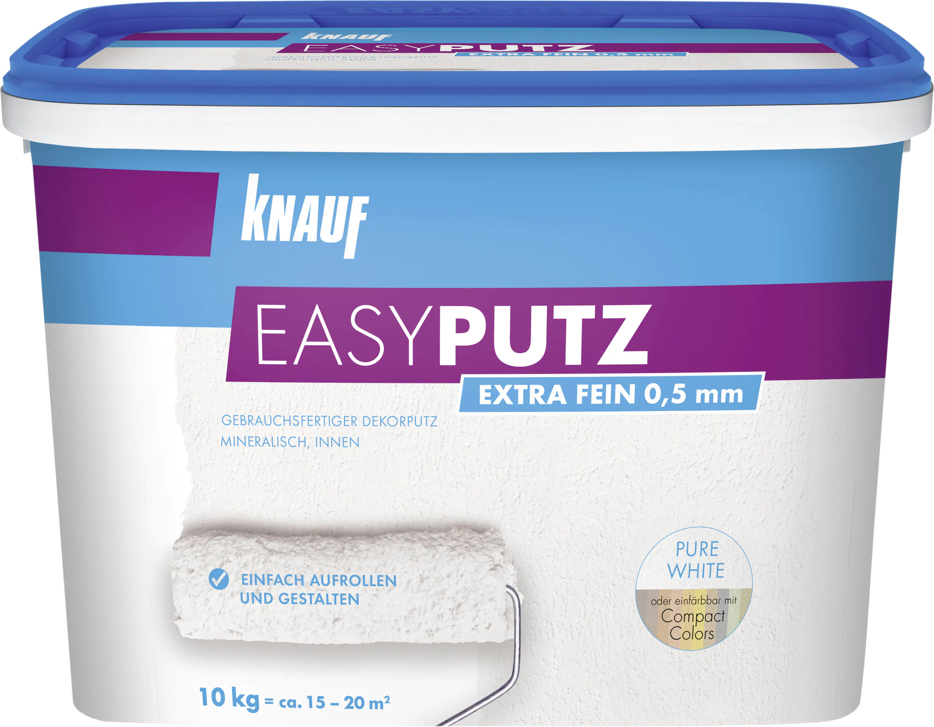 Knauf EasyPutz Streichputz 10 kg 0,5 mm extra fein schneeweiß Knauf EasyPutz Streichputz 10 kg 0,5 mm extra fein schneeweiß