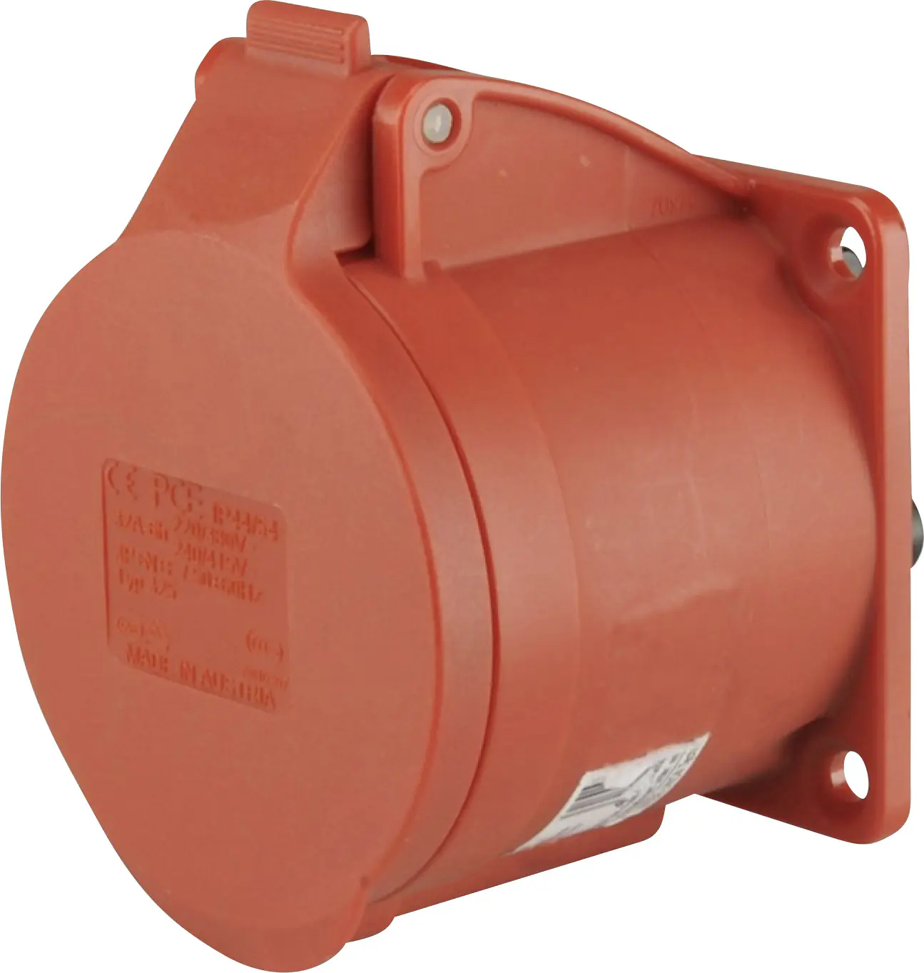 PCE CEE-Anbaudose 5-polig 32A rot PCE CEE-Anbaudose 5-polig 32A rot