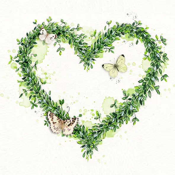 Braun & Company Servietten Green Dream 33 x 33 cm - 20er Pack