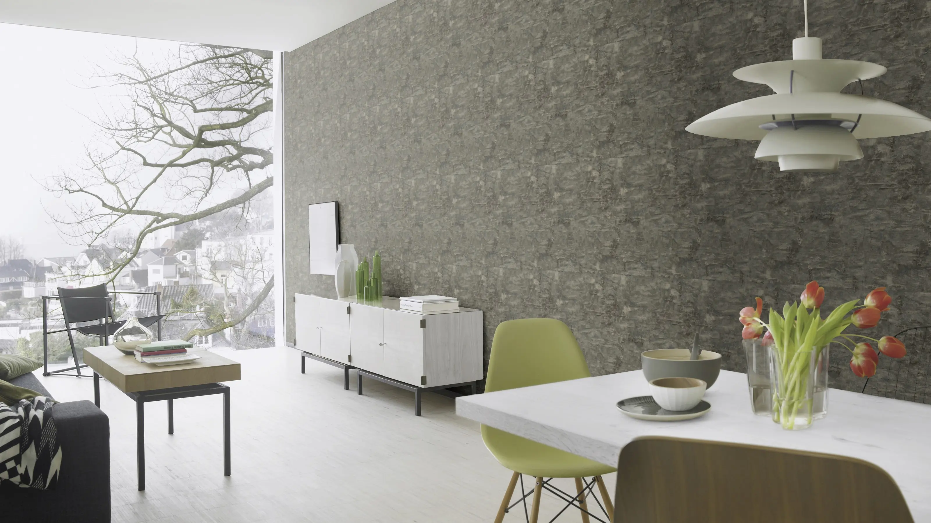 Rasch Vliestapete 499742 Schwarz-Anthrazit Muster & Motive 10,05 m x 0,53 m