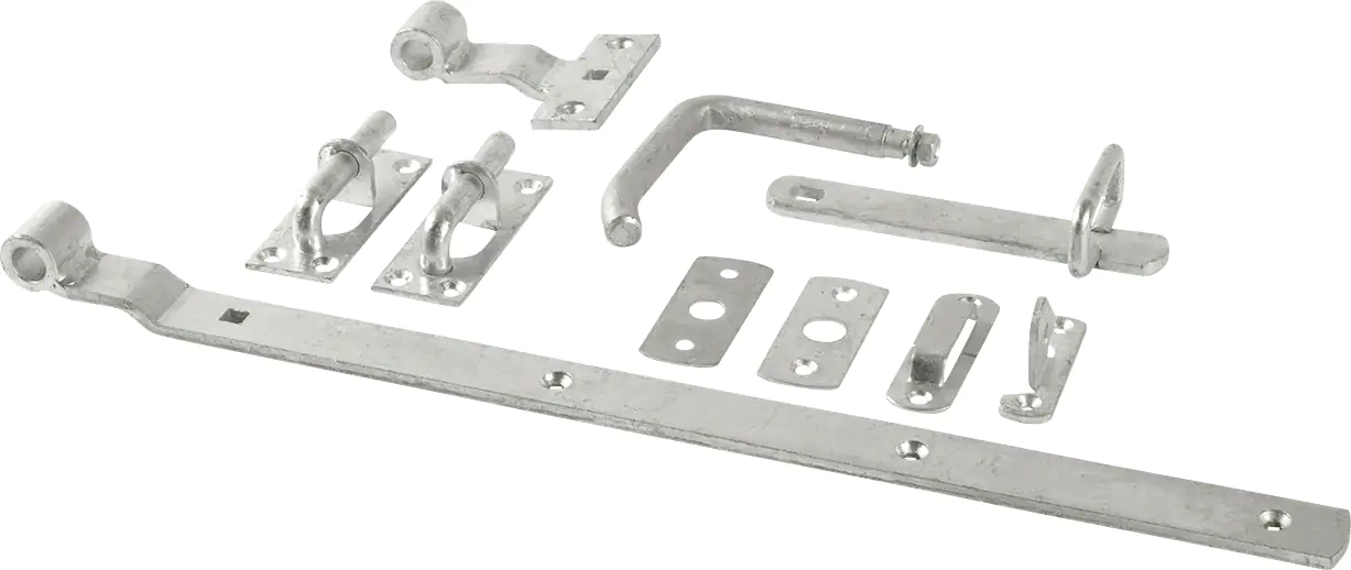 Plus Torbeschlag für Einzeltor niedrig oder hoch verzinkt inkl. Schrauben