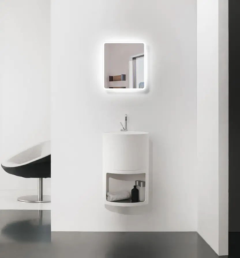 DSK LED Lichtspiegel Silver Luna 40x45 cm DSK LED Lichtspiegel Silver Luna 40x45 cm