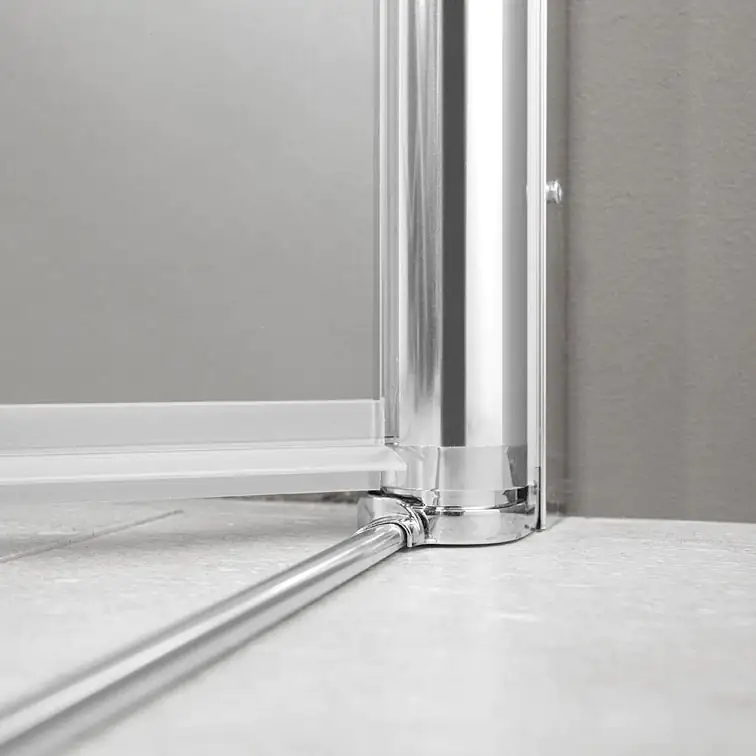 Breuer Elana Dusch-Drehtür für Nische 90 cm breit, Alu silber, Klarglas hell +CER-Beschichtung