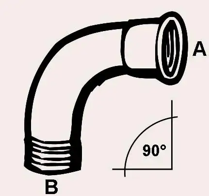 Cornat Temperguss-Bogen 90° 1/2 '' 1 Muffe verzinkt