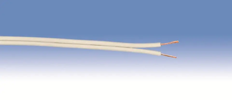 Zwillingsleitung isolierte Litze 2 x 0,75 - 10 Meter schwarz